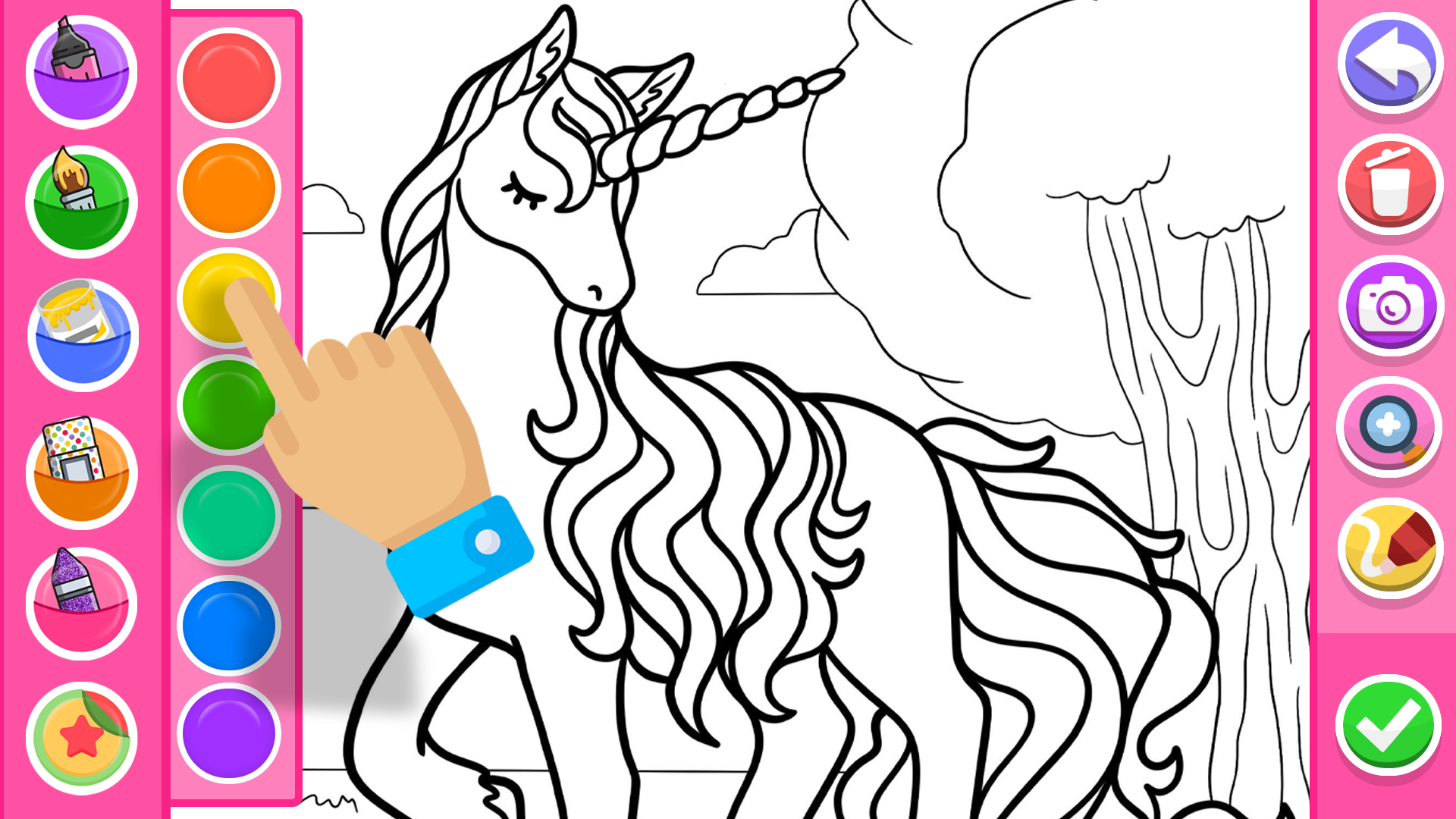 اسکرین شات 7 برنامه Princess Coloring Game Glitter