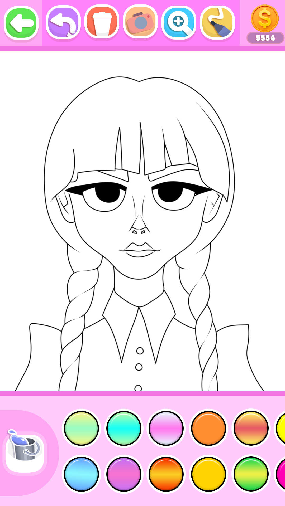 اسکرین شات 3 برنامه Princess Coloring Book Glitter