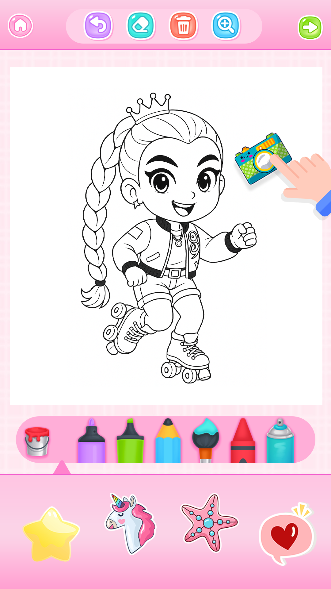 اسکرین شات 4 بازی Doll Princess Coloring Games
