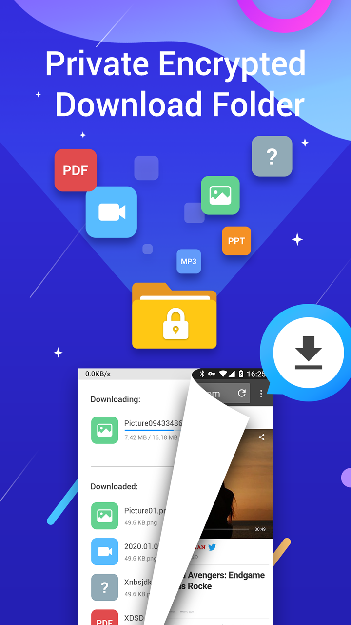 اسکرین شات 2 برنامه Private Browser-Privacy Vault