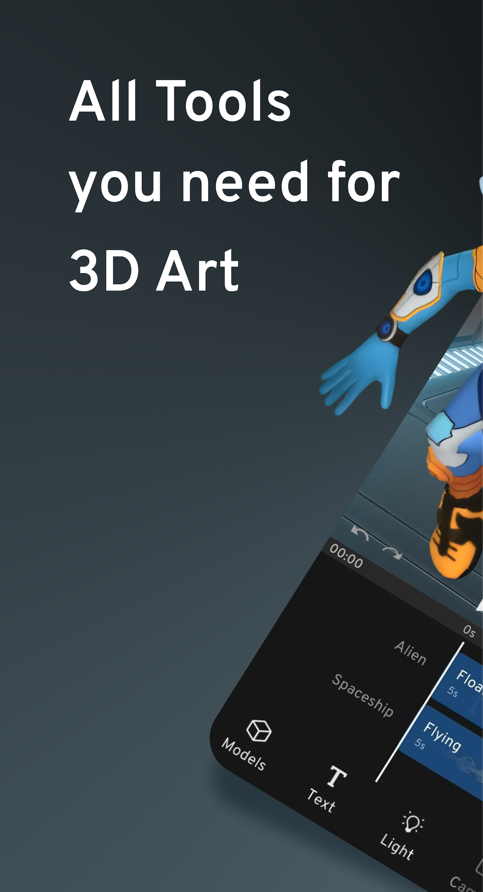 اسکرین شات 1 برنامه Prisma3D - Animation, Modeling