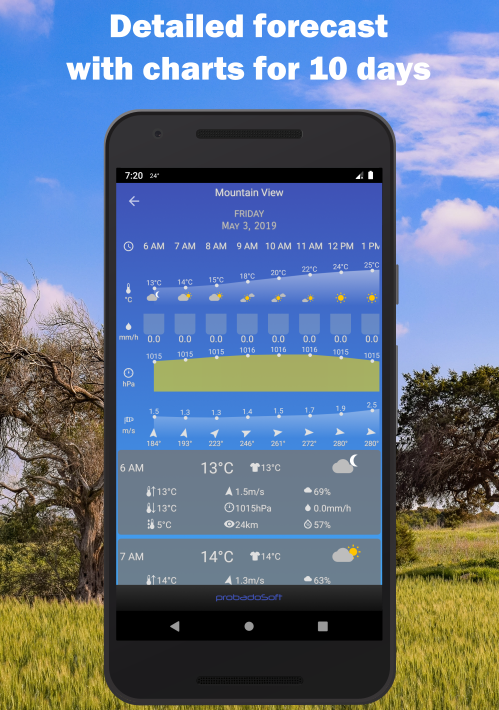 اسکرین شات 7 برنامه Pocket Weather