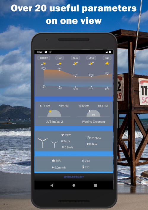اسکرین شات 3 برنامه Pocket Weather