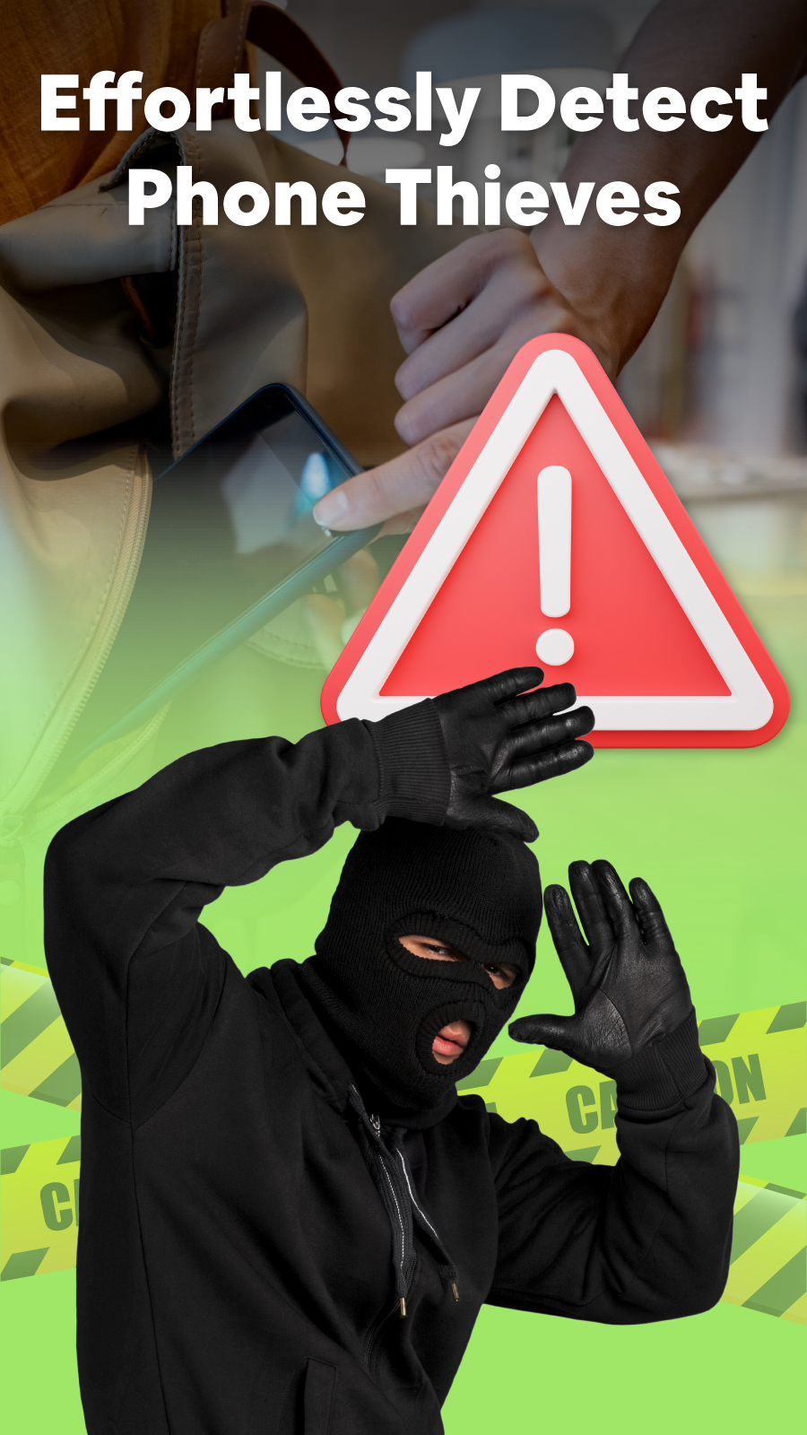 اسکرین شات 2 برنامه Don't Touch My Phone: Alarm