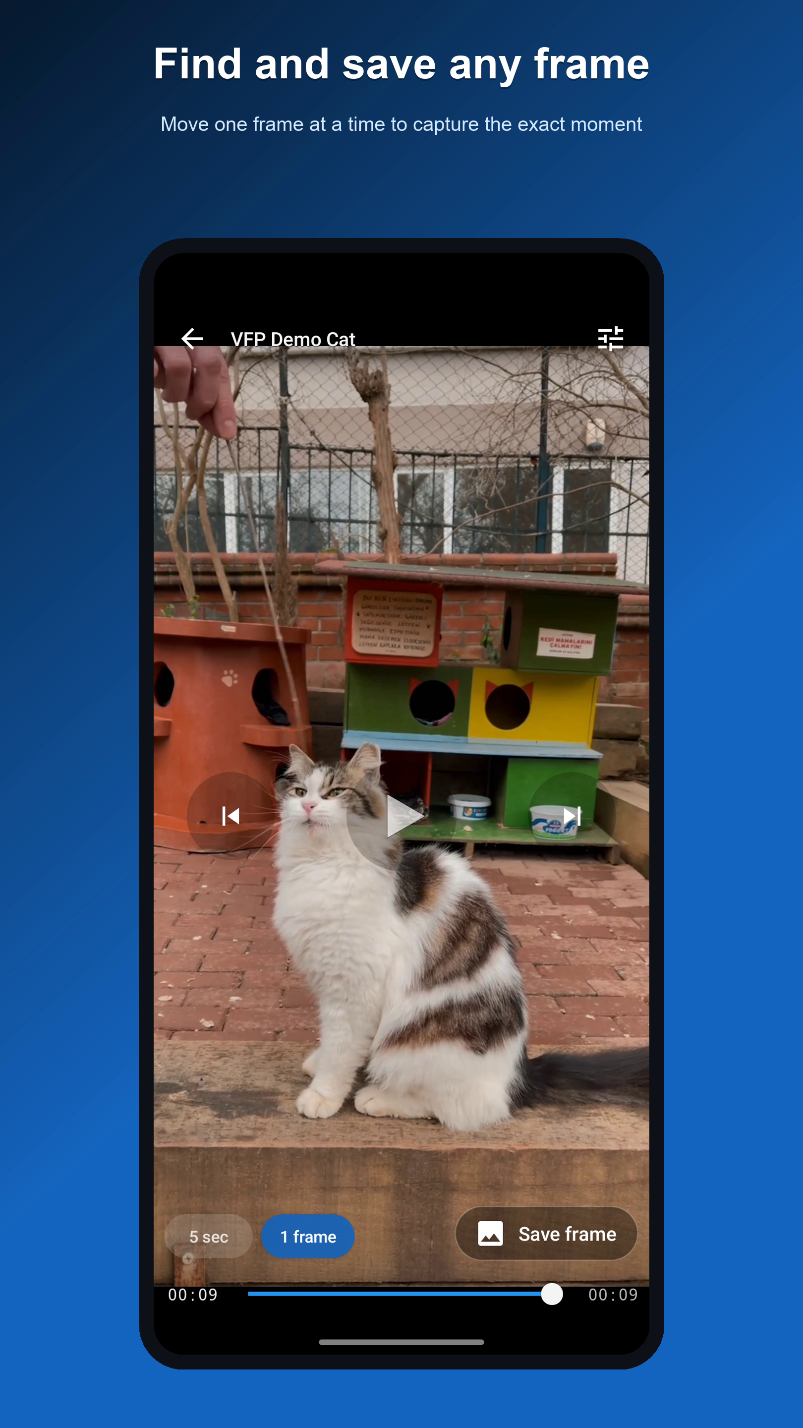 اسکرین شات 2 برنامه Slow Motion Frame Video Player