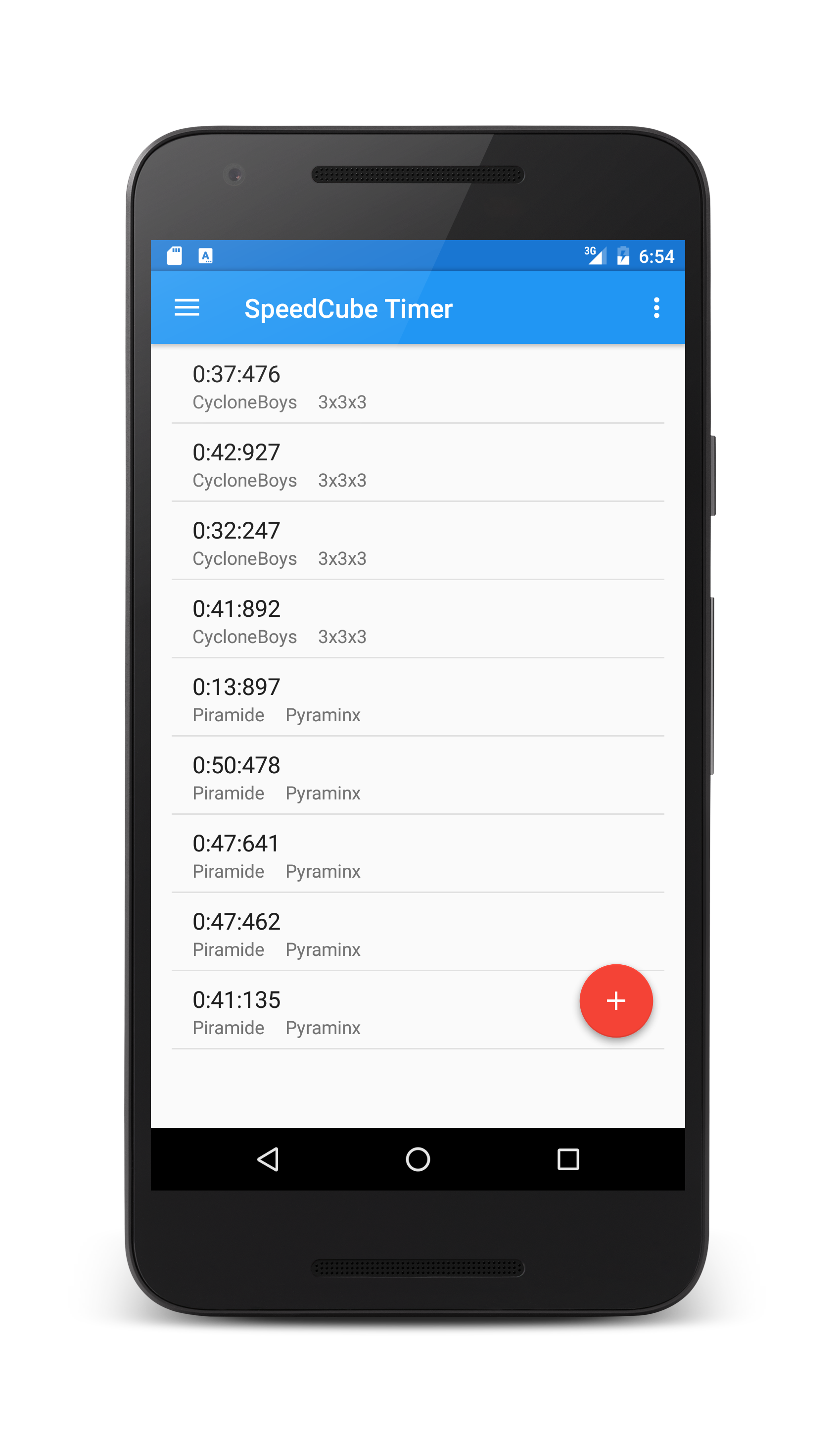 اسکرین شات 4 برنامه SpeedCube Timer - Rubik Chrono