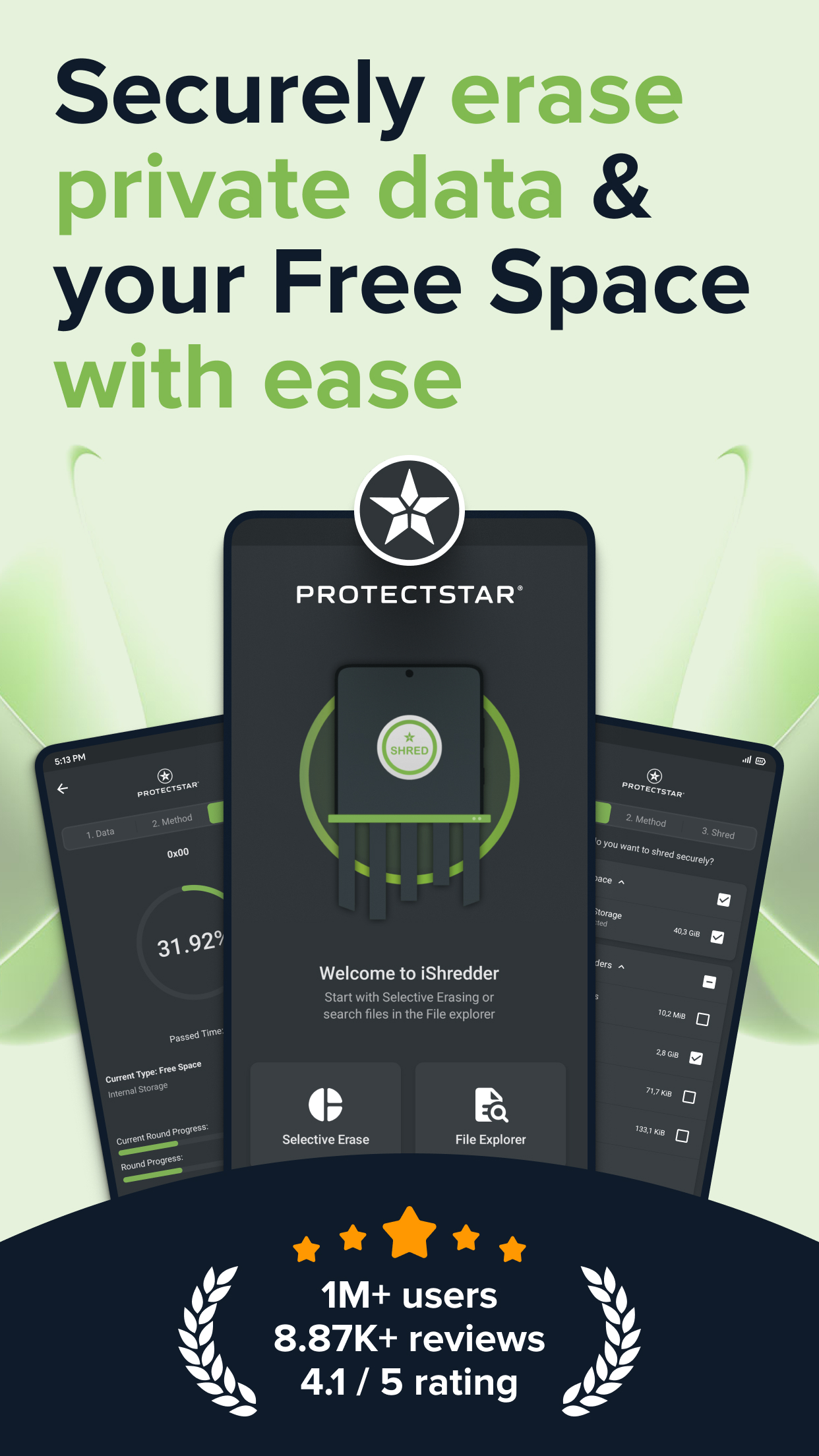 اسکرین شات 1 برنامه Data Eraser - iShredder