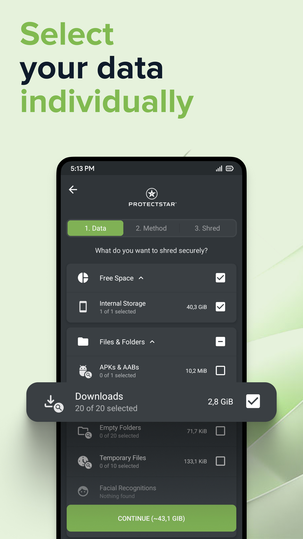 اسکرین شات 6 برنامه Data Eraser - iShredder