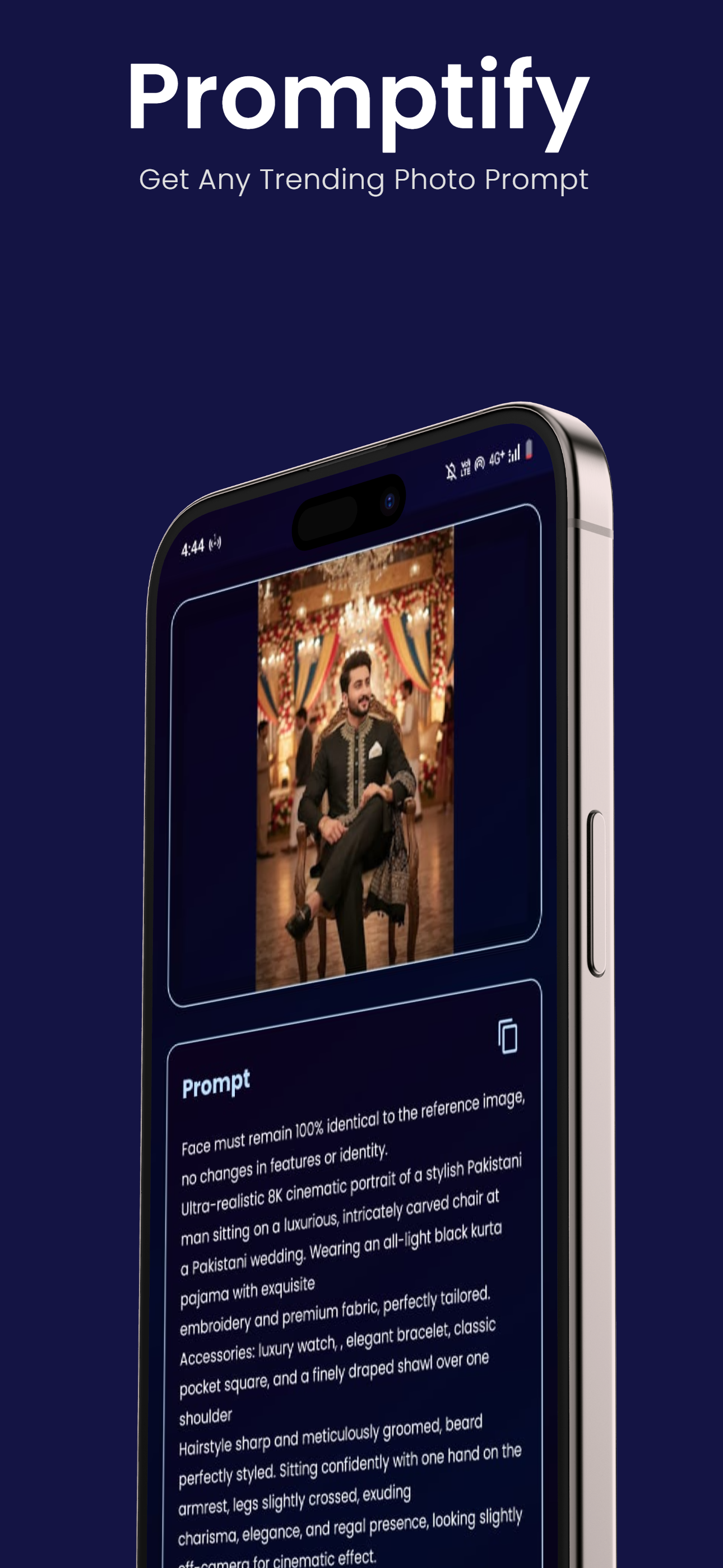 اسکرین شات 1 برنامه Promptify: AI photo editing