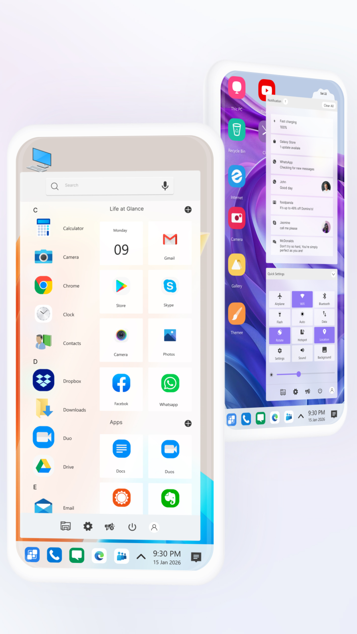 اسکرین شات 3 برنامه Computer Launcher Pro