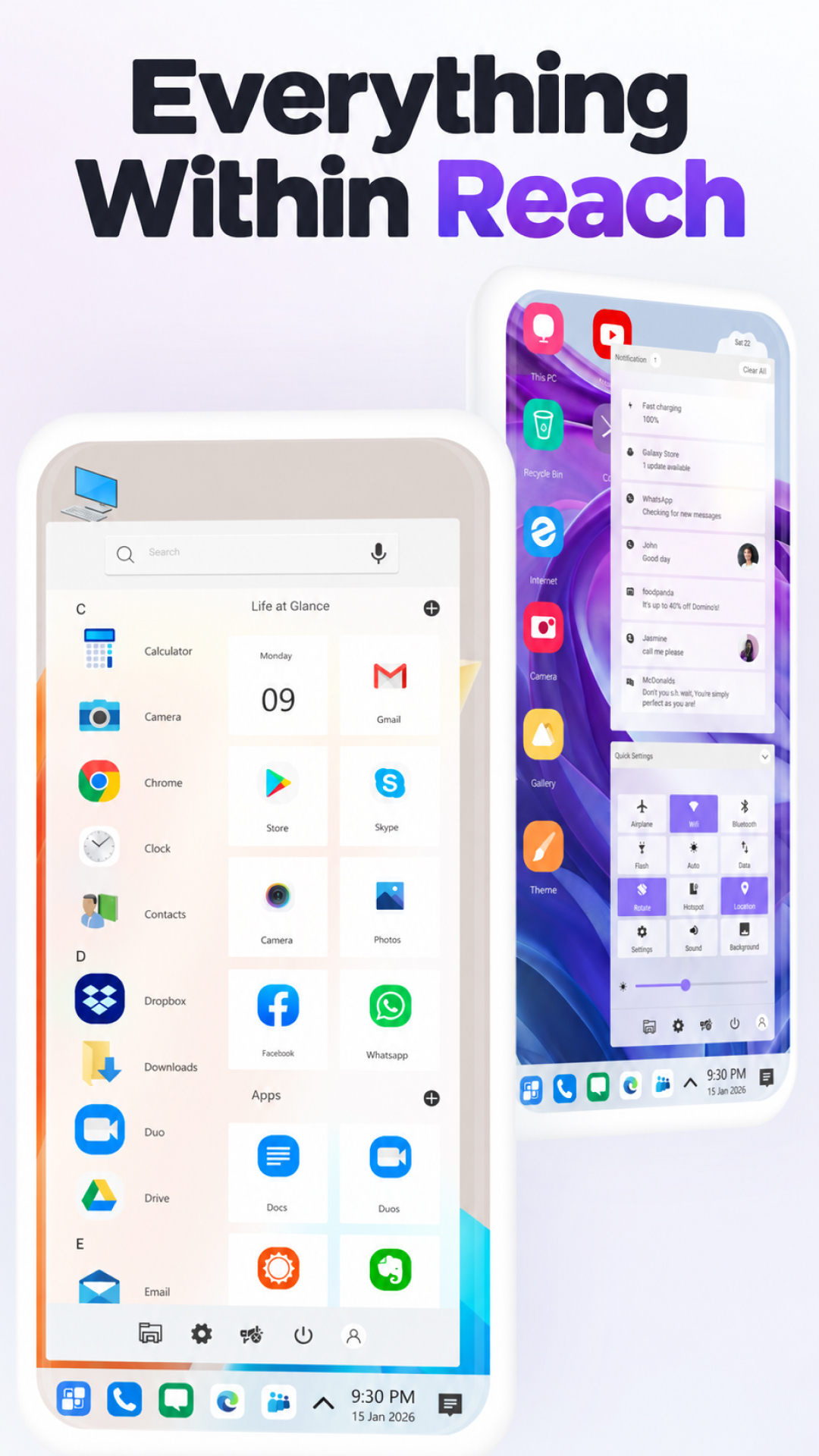 اسکرین شات 1 برنامه Computer Launcher Pro