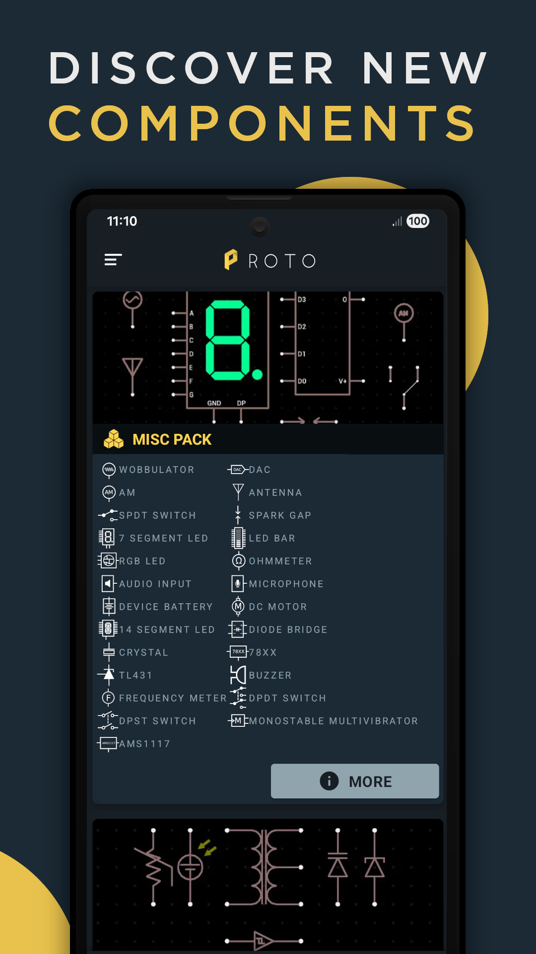 اسکرین شات 3 برنامه PROTO - circuit simulator