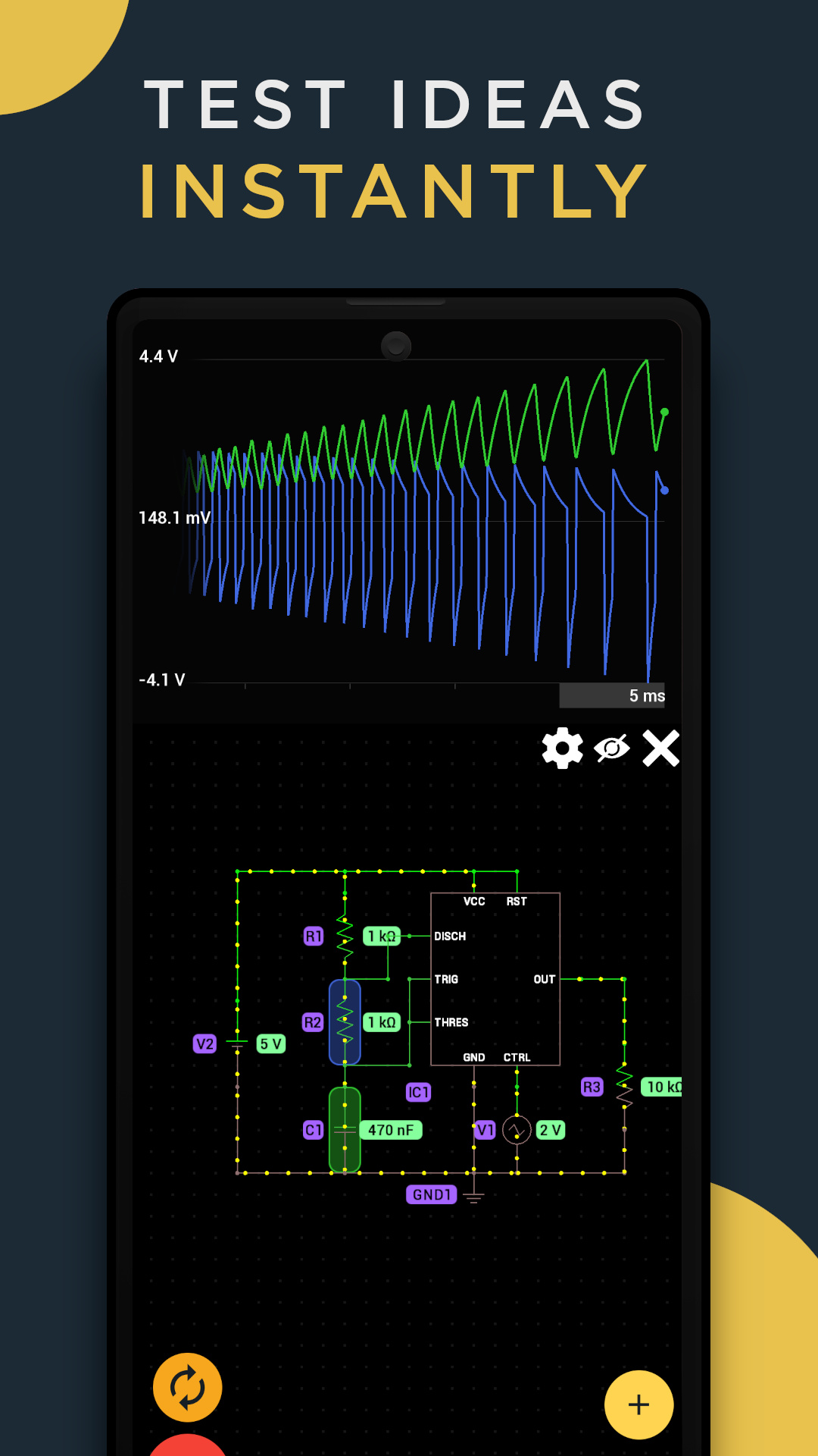 اسکرین شات 2 برنامه PROTO - circuit simulator