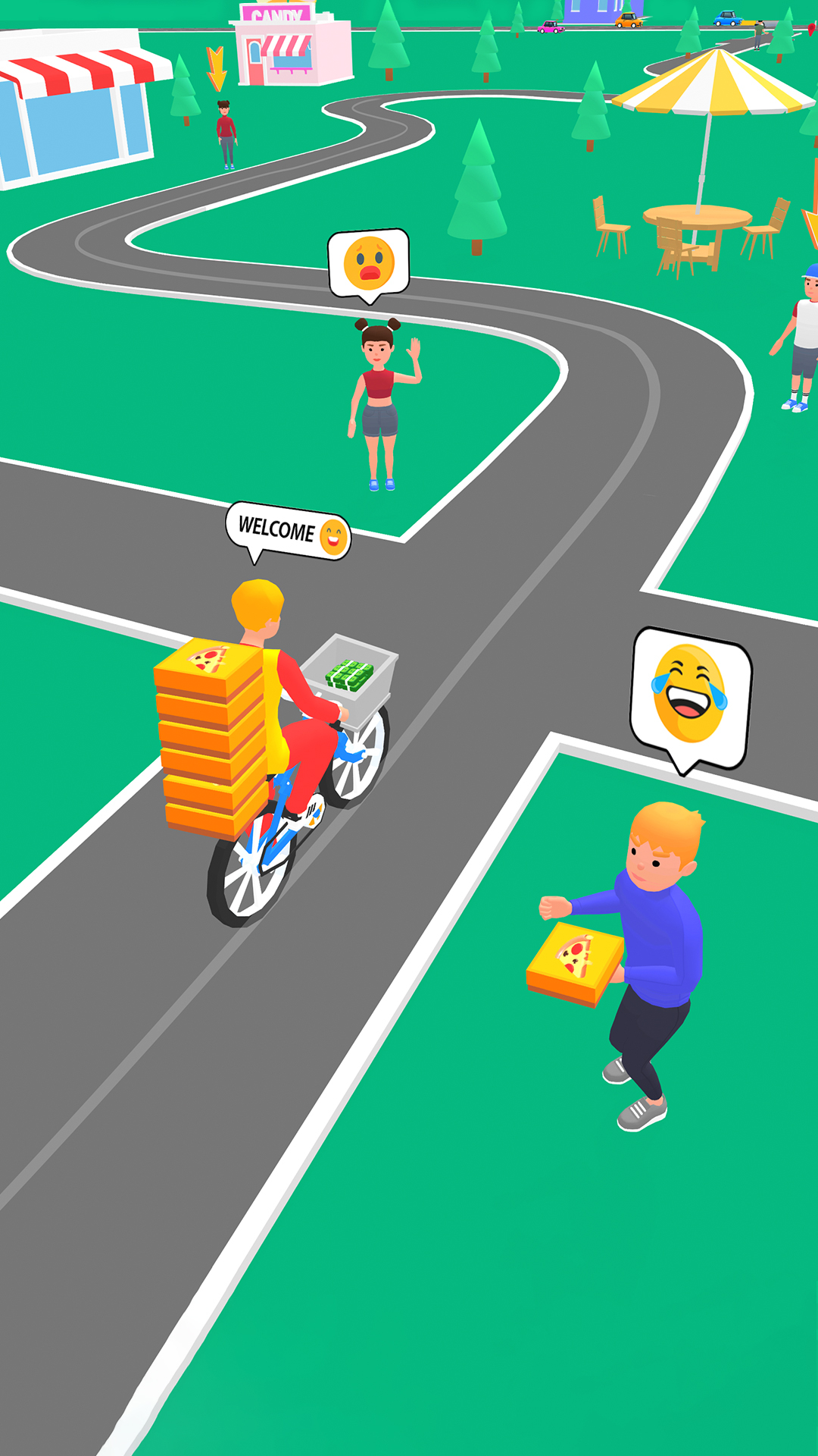 اسکرین شات 2 بازی Pizza Delivery Game: Bike Game