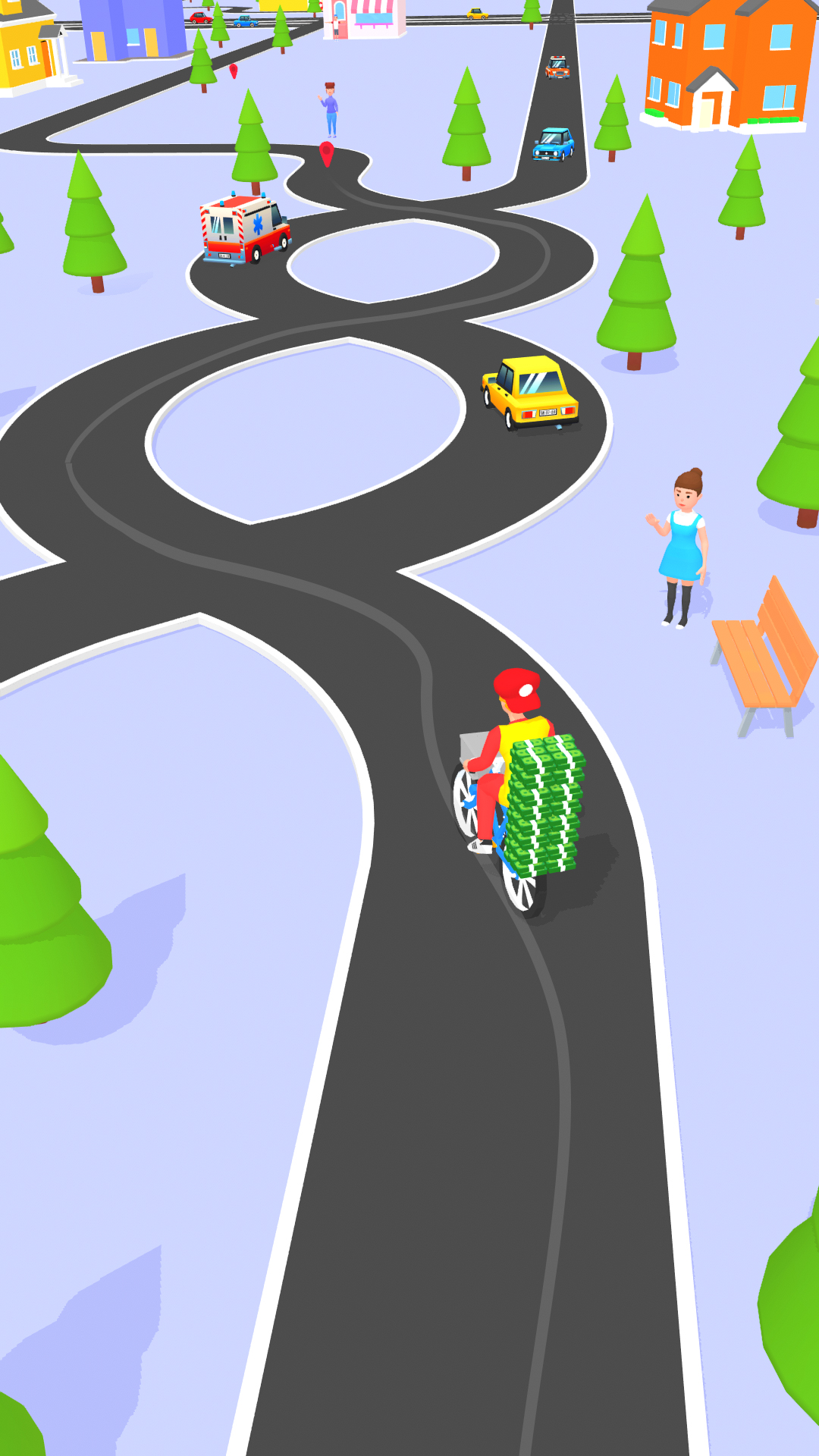 اسکرین شات 7 بازی Pizza Delivery Game: Bike Game
