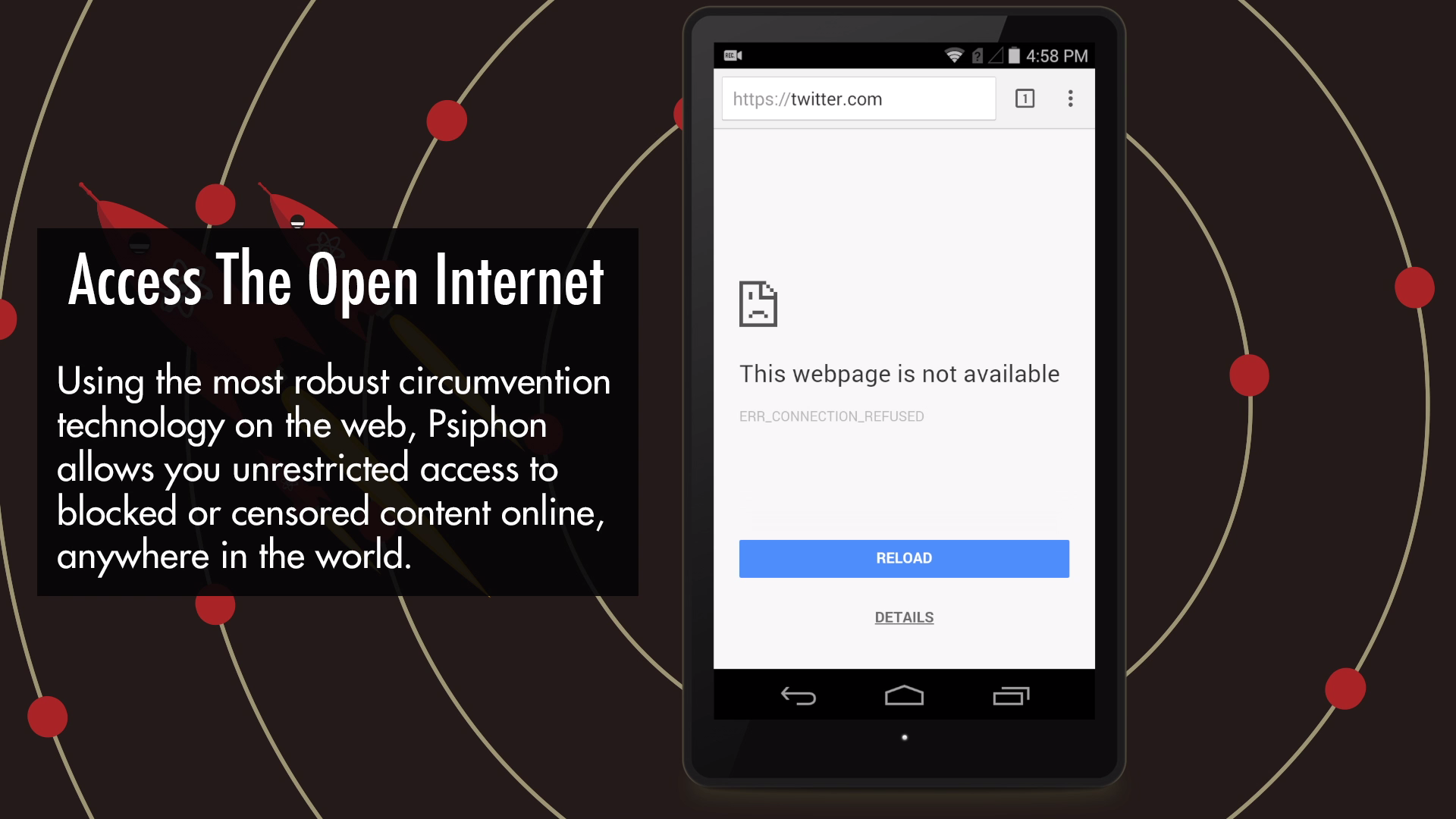 اسکرین شات 2 برنامه Psiphon Pro