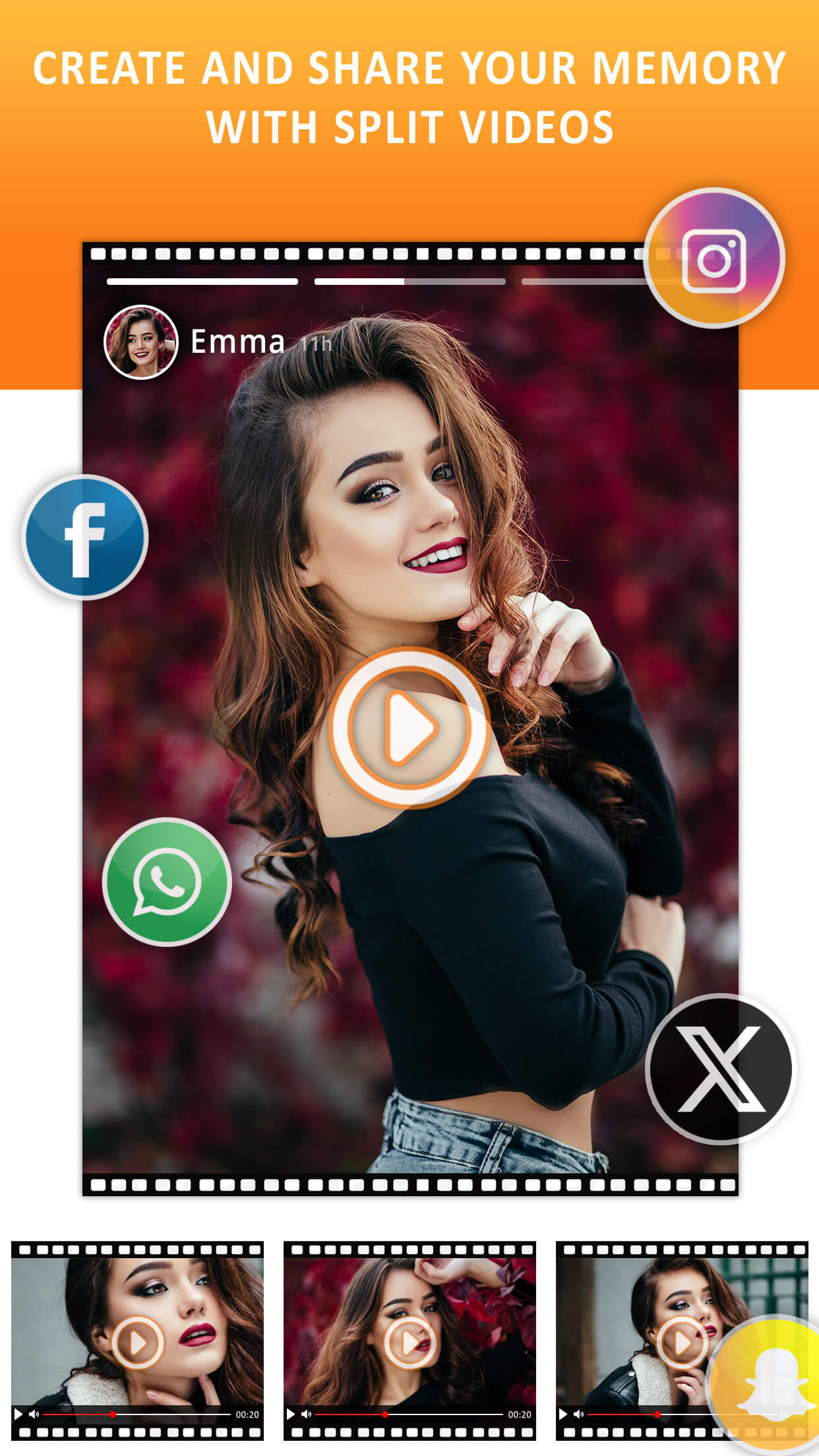 اسکرین شات 5 برنامه Video Splitter - Status Maker