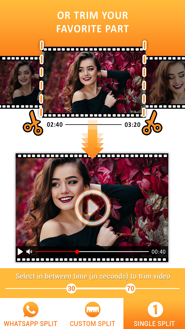 اسکرین شات 3 برنامه Video Splitter - Status Maker