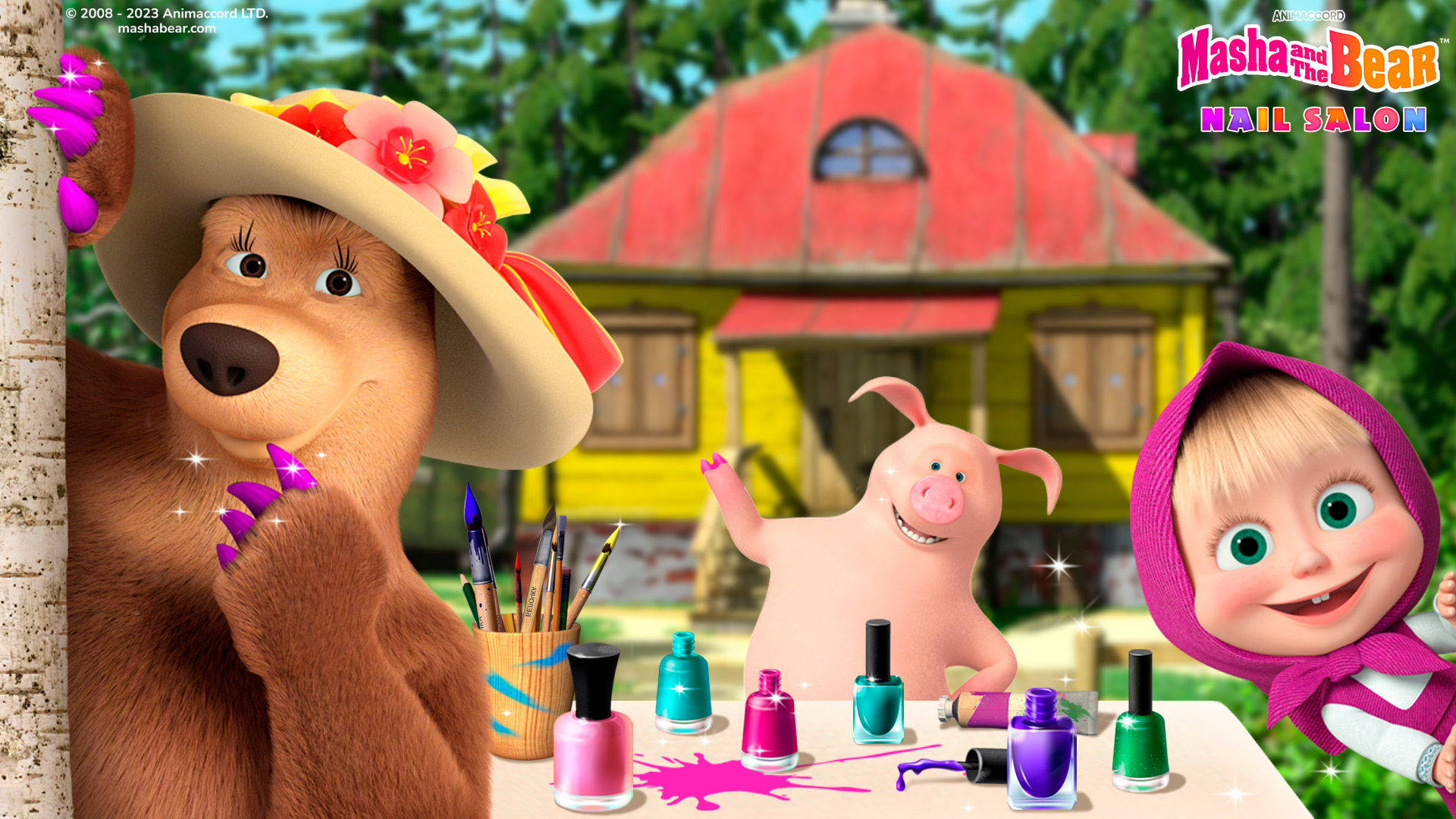 اسکرین شات 2 بازی Masha and the Bear: Nail salon