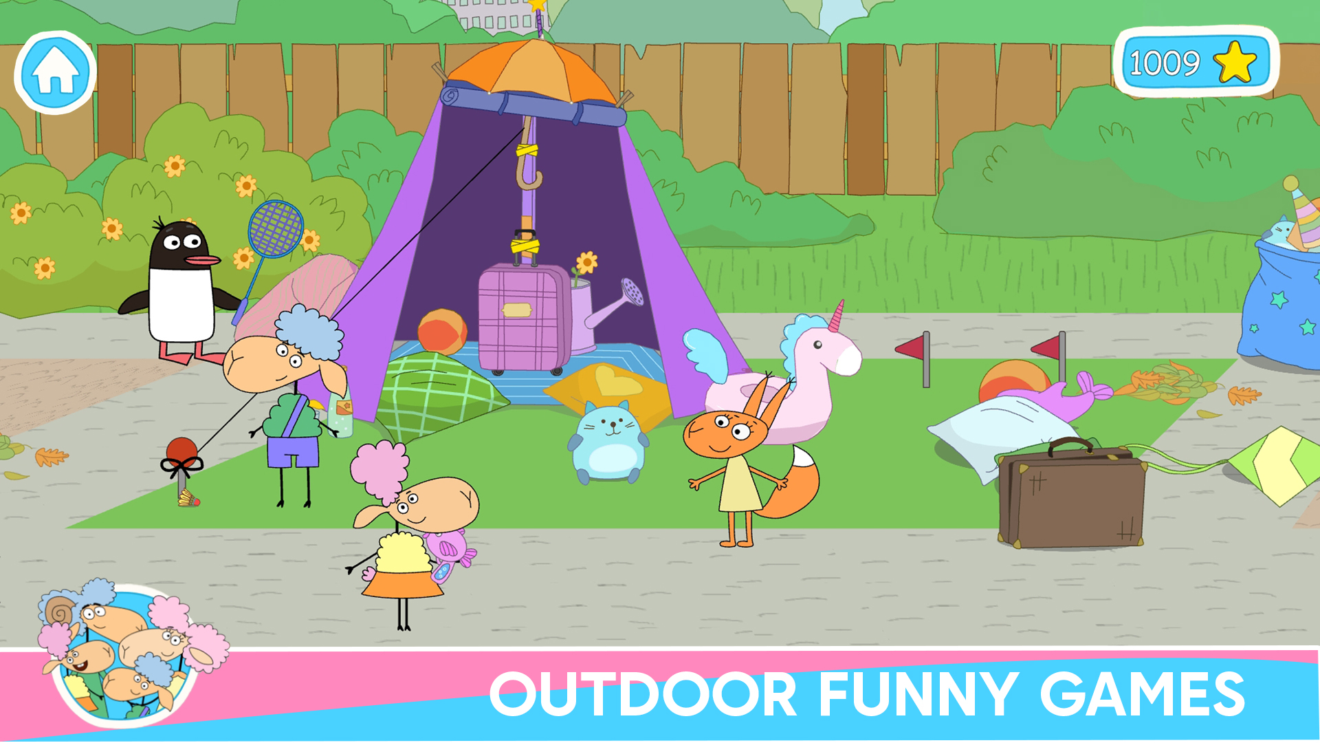 اسکرین شات 2 بازی Sheep's Hotel: Funny Dollhouse