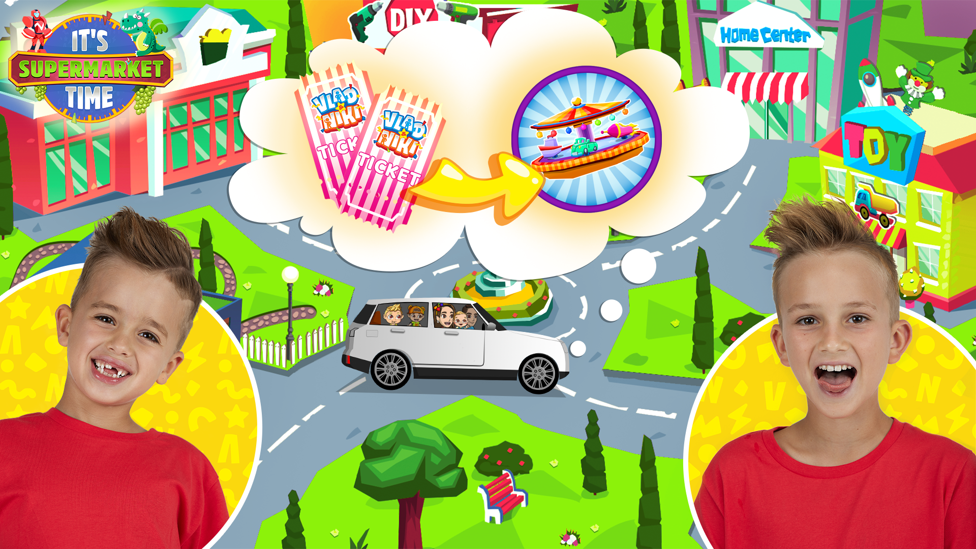 اسکرین شات 1 بازی Vlad & Niki Supermarket game