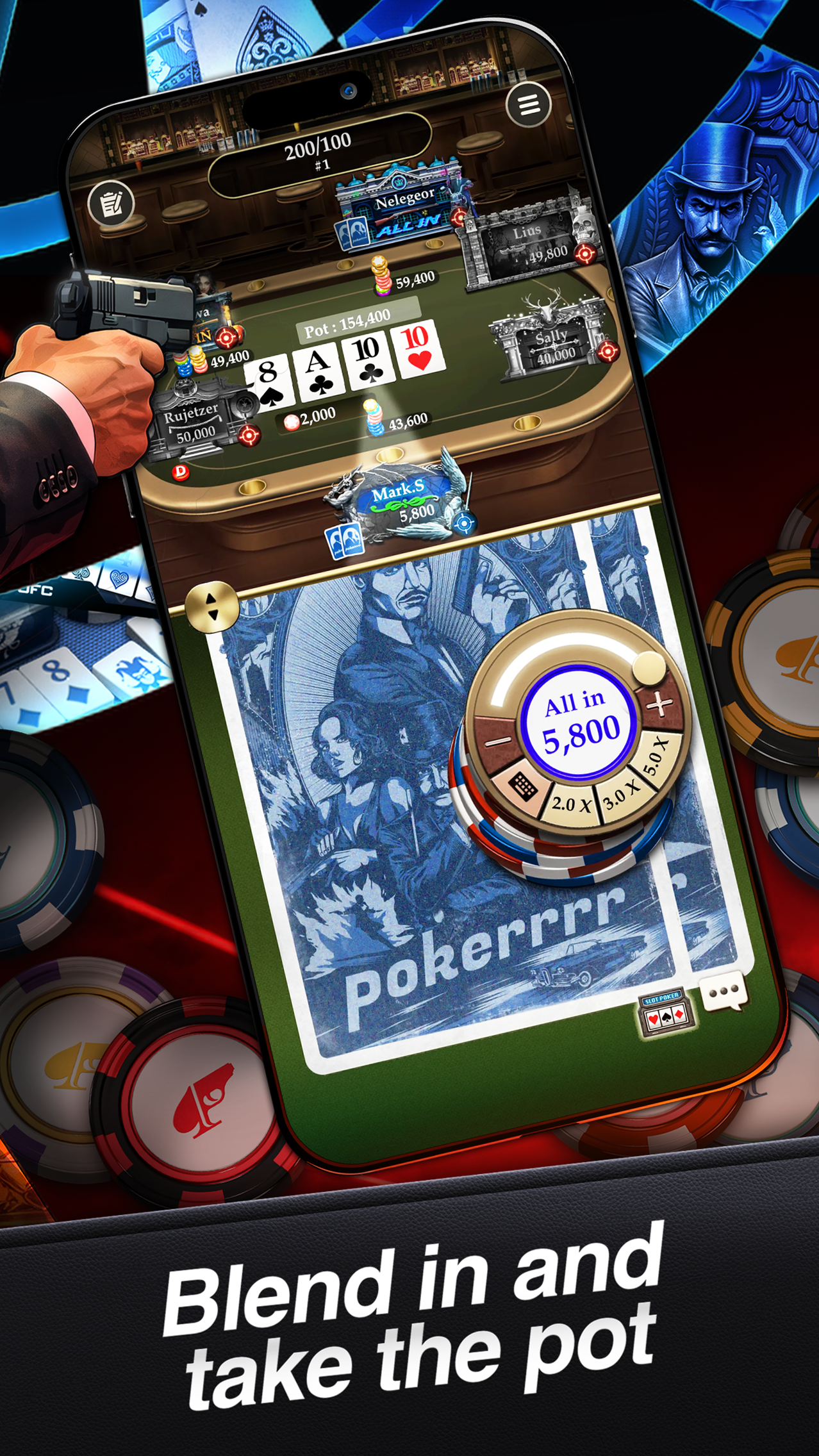 اسکرین شات 2 بازی Pokerrrr 2: Texas Holdem Poker