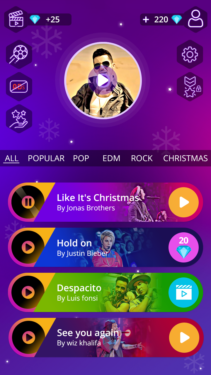 اسکرین شات 4 بازی Magic Dancing Ball Hop Game