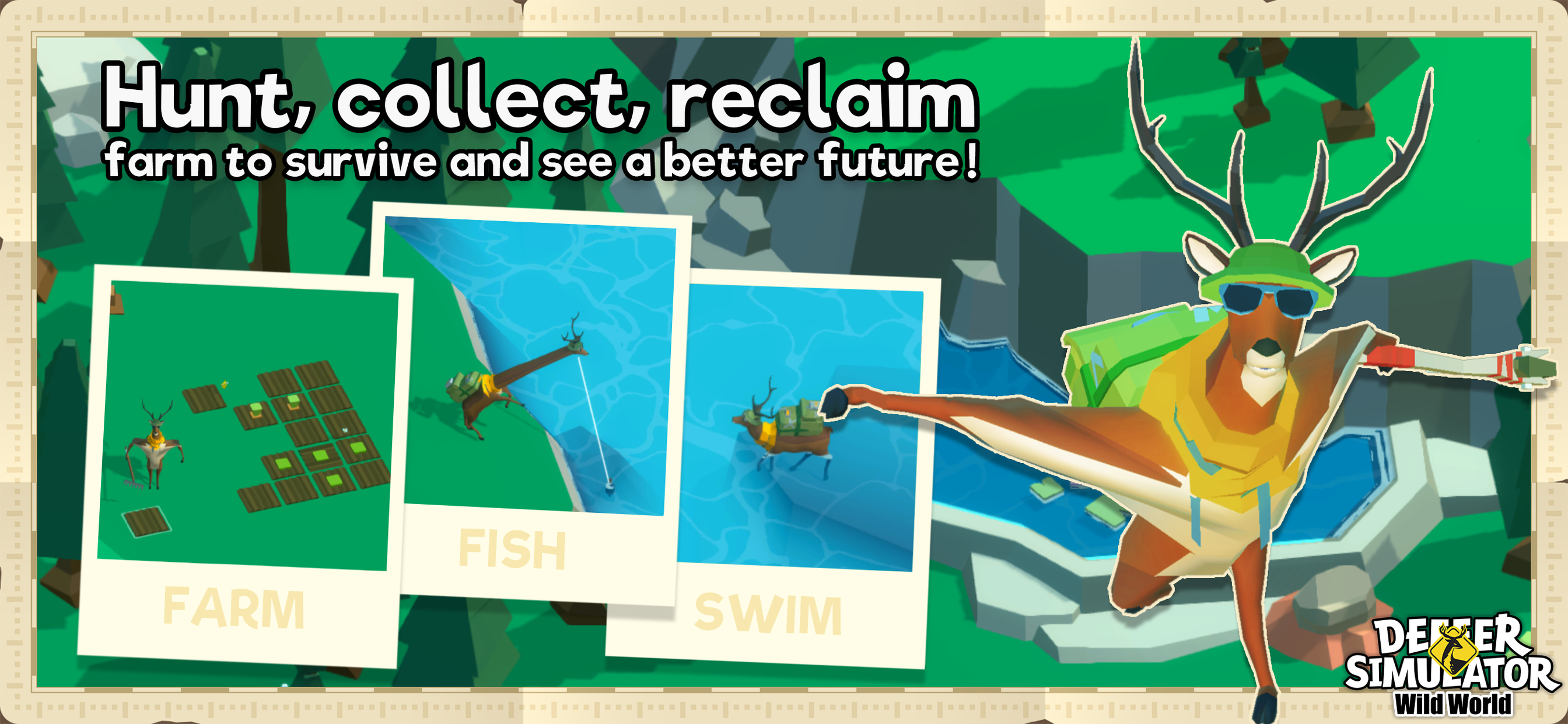 اسکرین شات 4 بازی DEEEER Simulator: Wild World