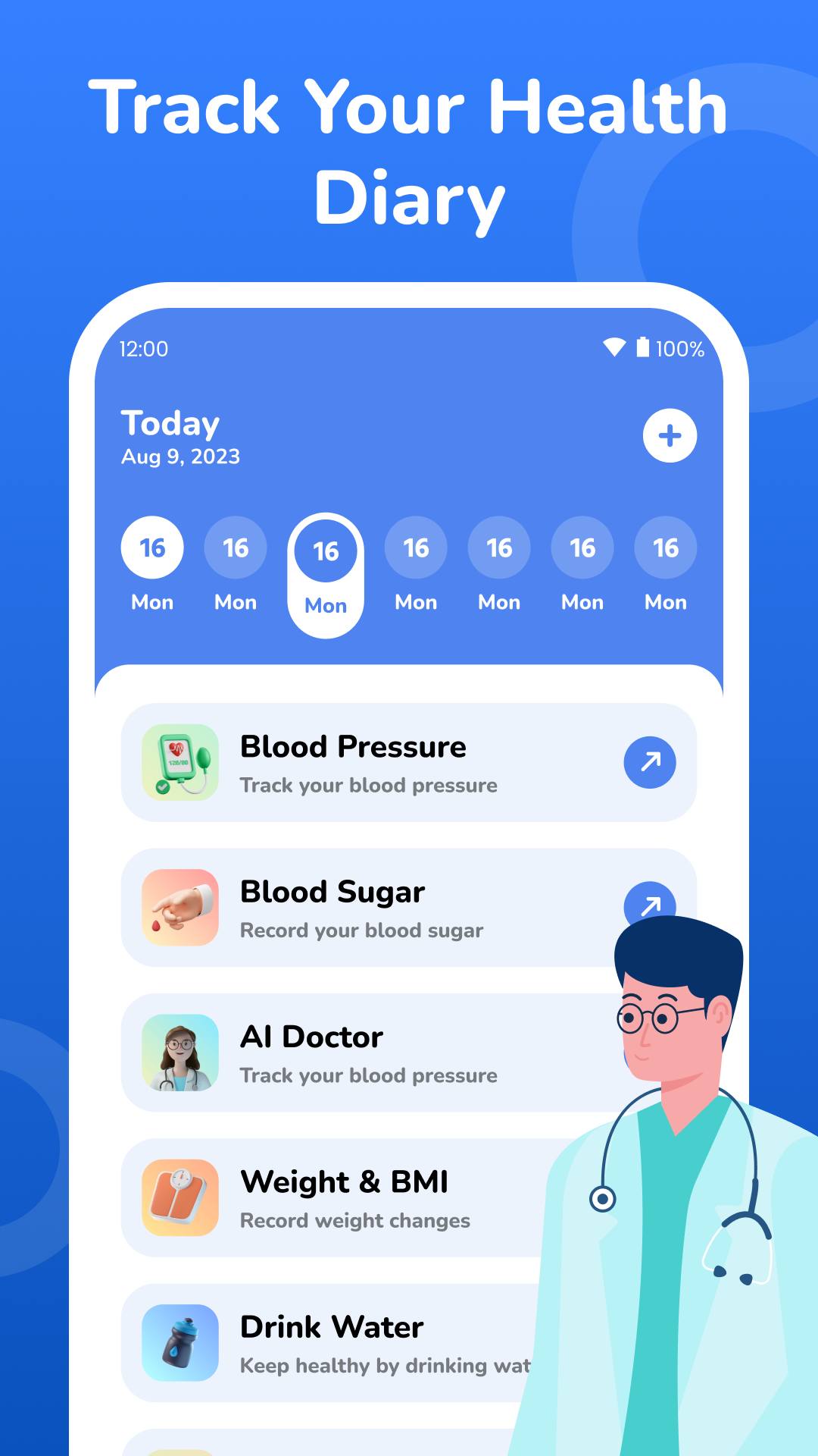 اسکرین شات 4 برنامه Health App: Mood Tracker