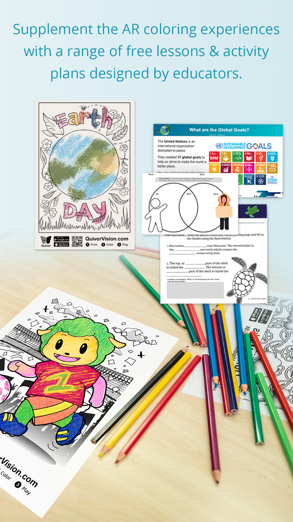 اسکرین شات 3 برنامه Quiver - 3D Coloring App