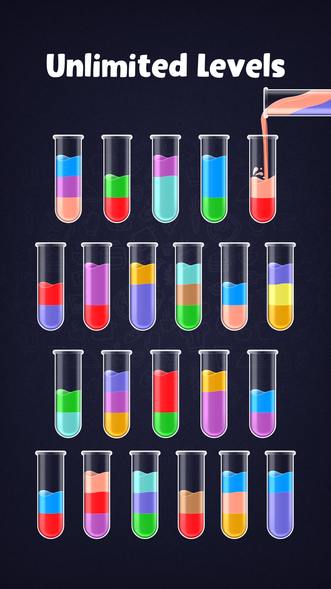 اسکرین شات 2 بازی Waterscapes - Color Sort Game