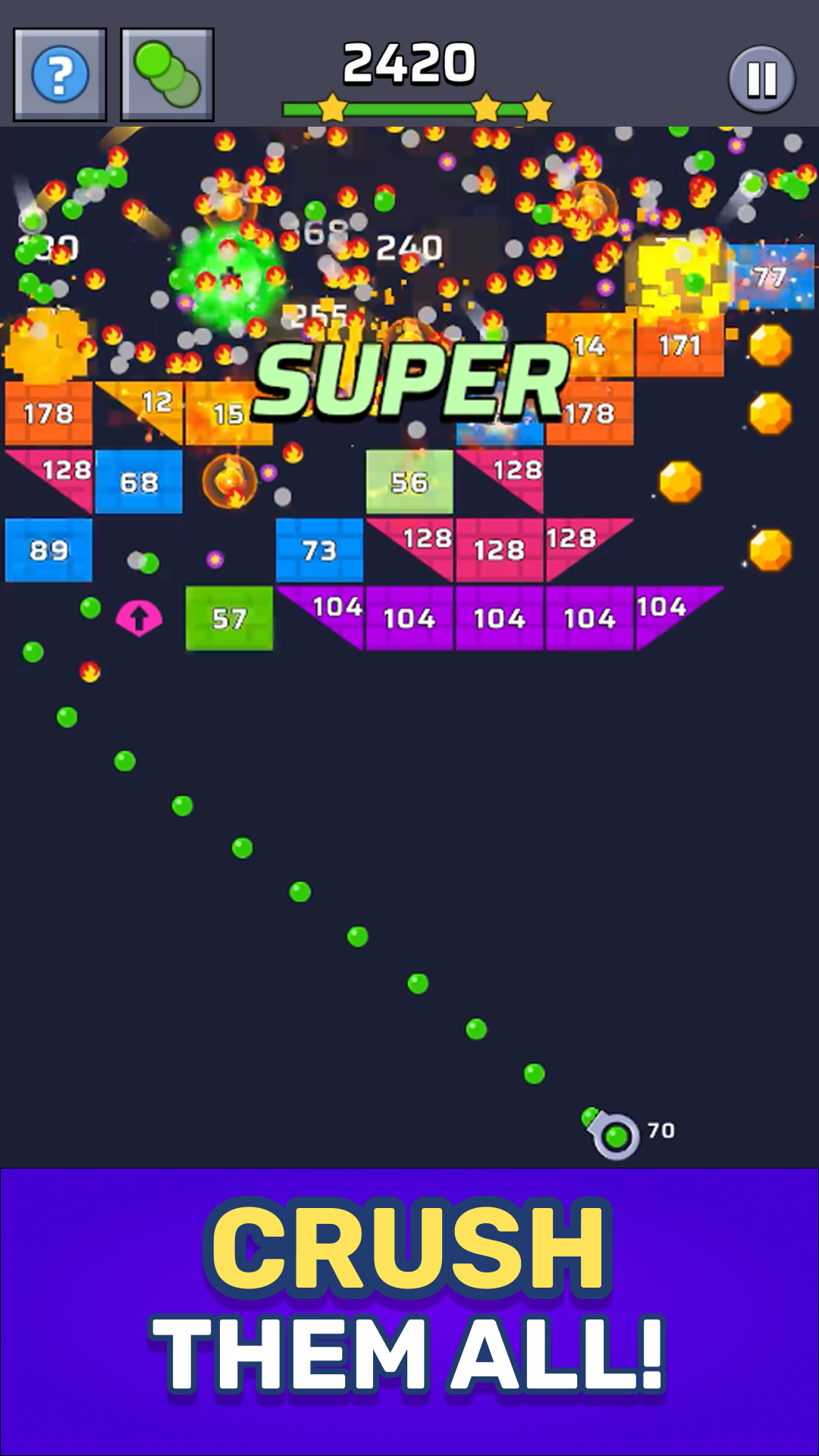 اسکرین شات 1 بازی Brick Out - Shoot the ball