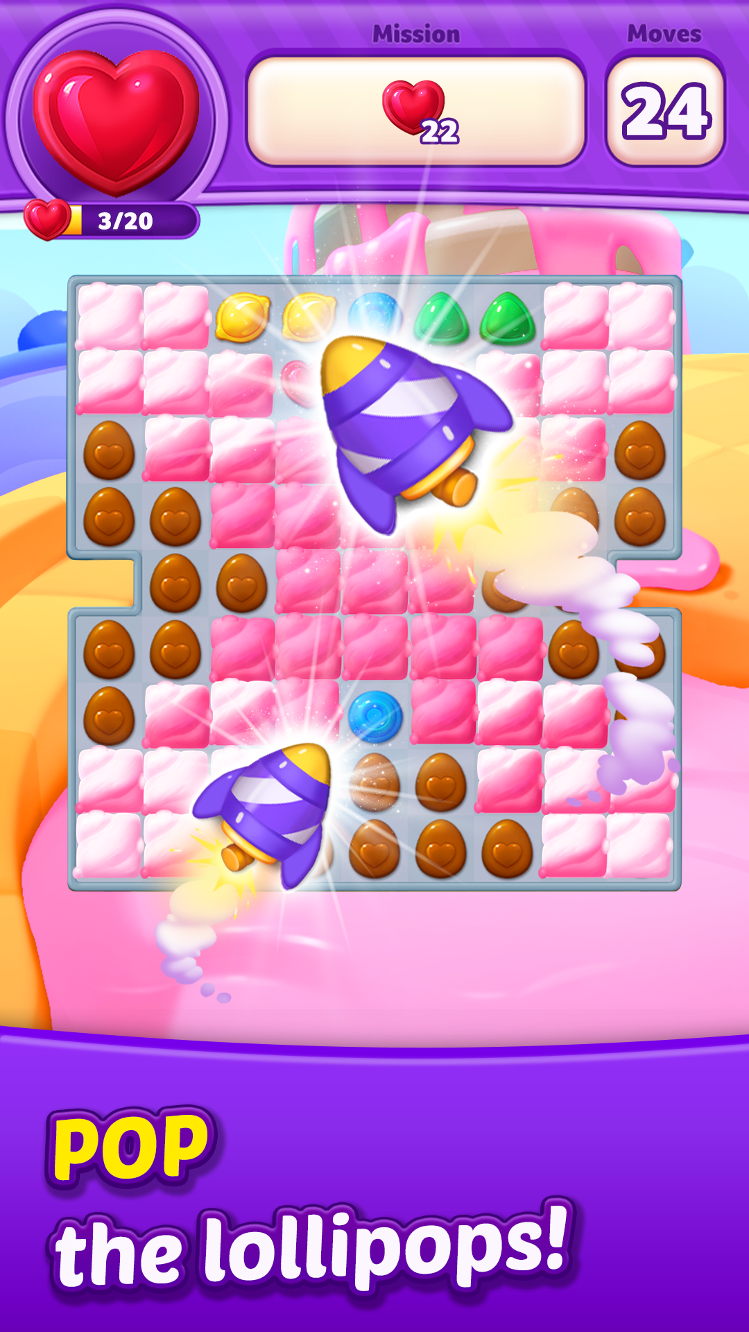 اسکرین شات 1 بازی Lollipop 3: Match 3 Puzzles