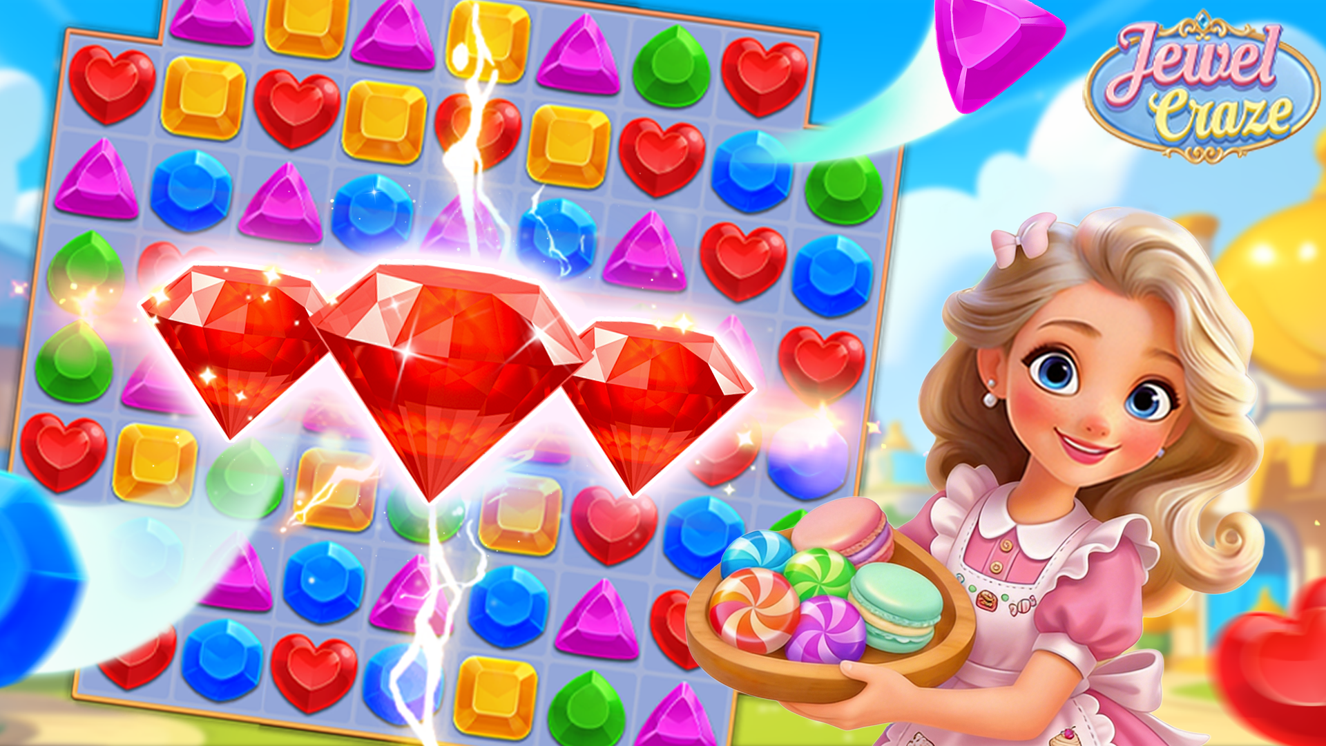 اسکرین شات 5 بازی Jewel Craze: Match 3 Puzzle