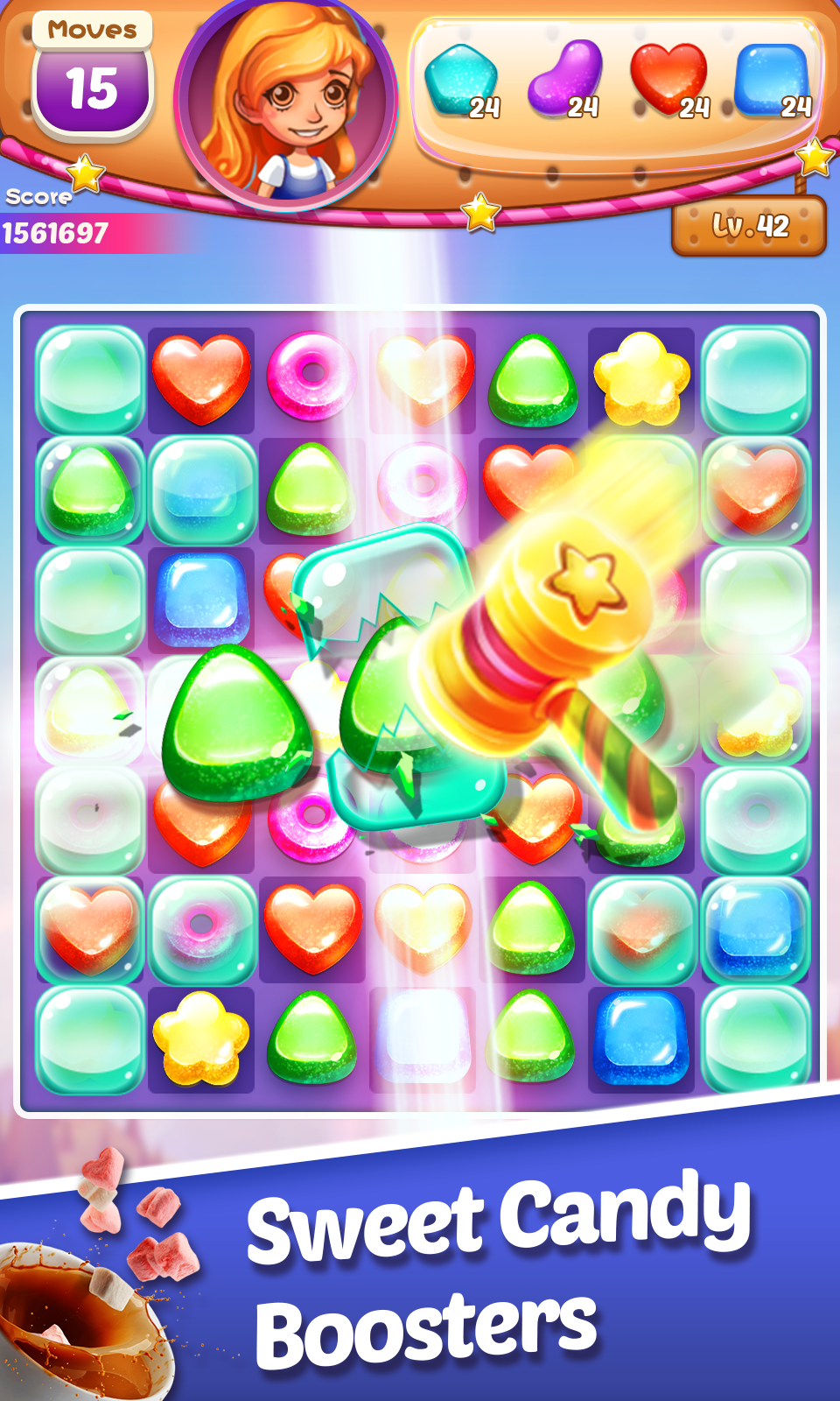 اسکرین شات 4 بازی Sweet Cookie-Match Puzzle Game