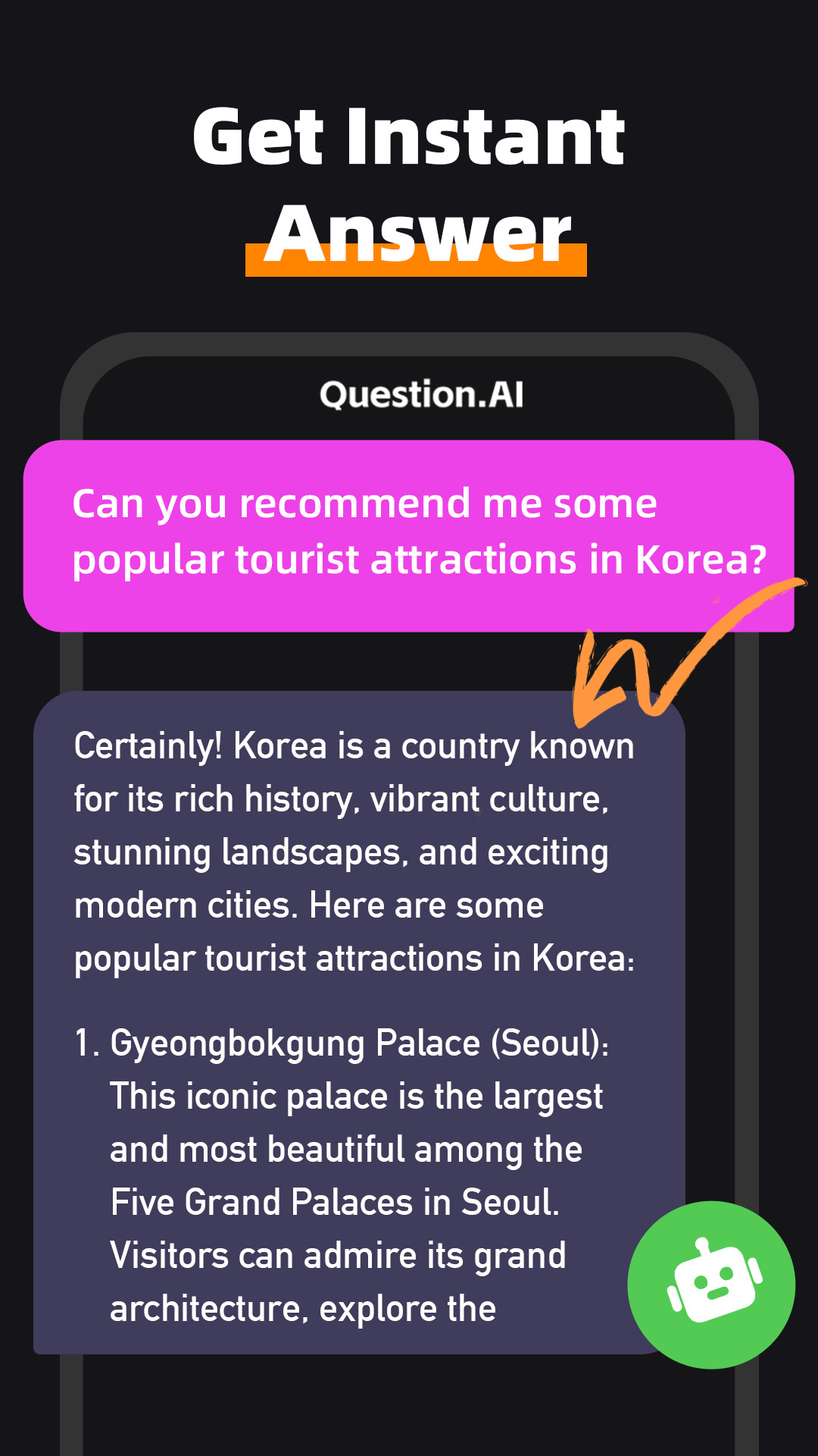 اسکرین شات 2 برنامه Question.AI - Chatbot&Math AI
