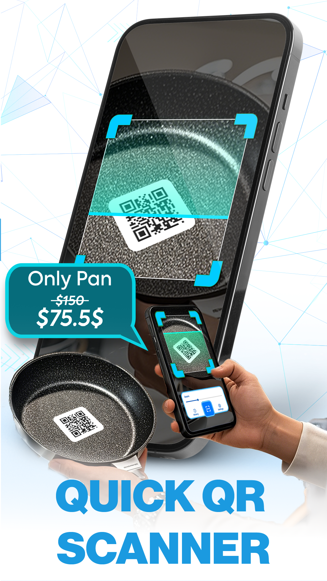 اسکرین شات 2 برنامه Quick QR & Barcode Scanner