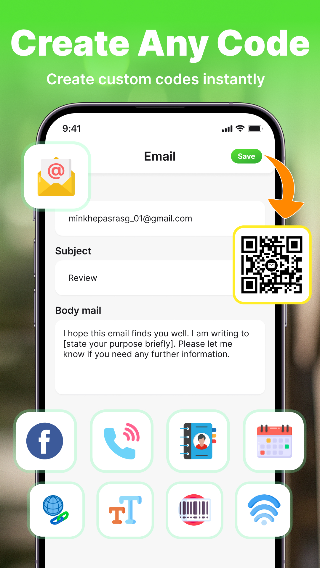 اسکرین شات 3 برنامه QR Code Scanner & Generator