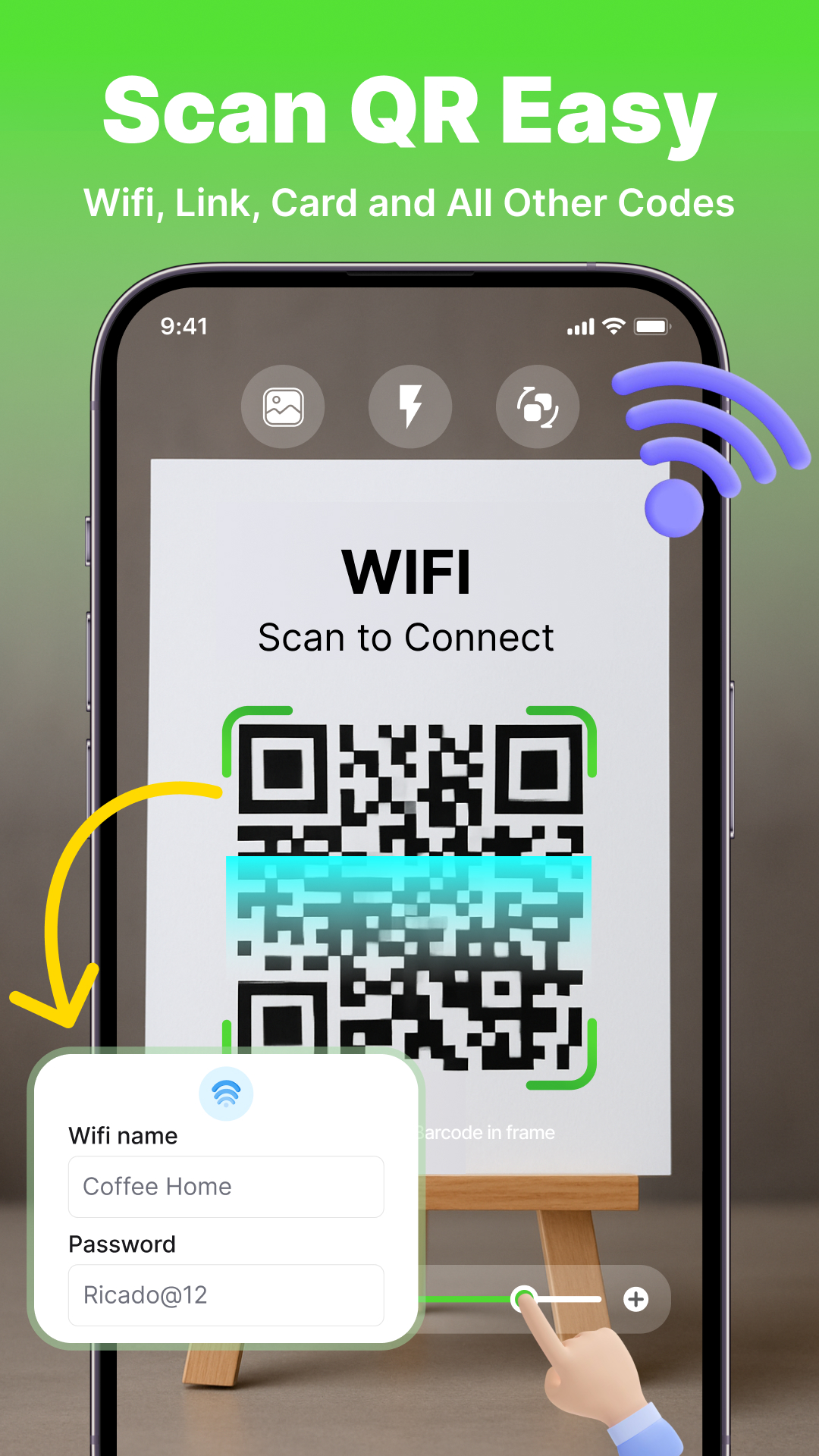 اسکرین شات 1 برنامه QR Code Scanner & Generator