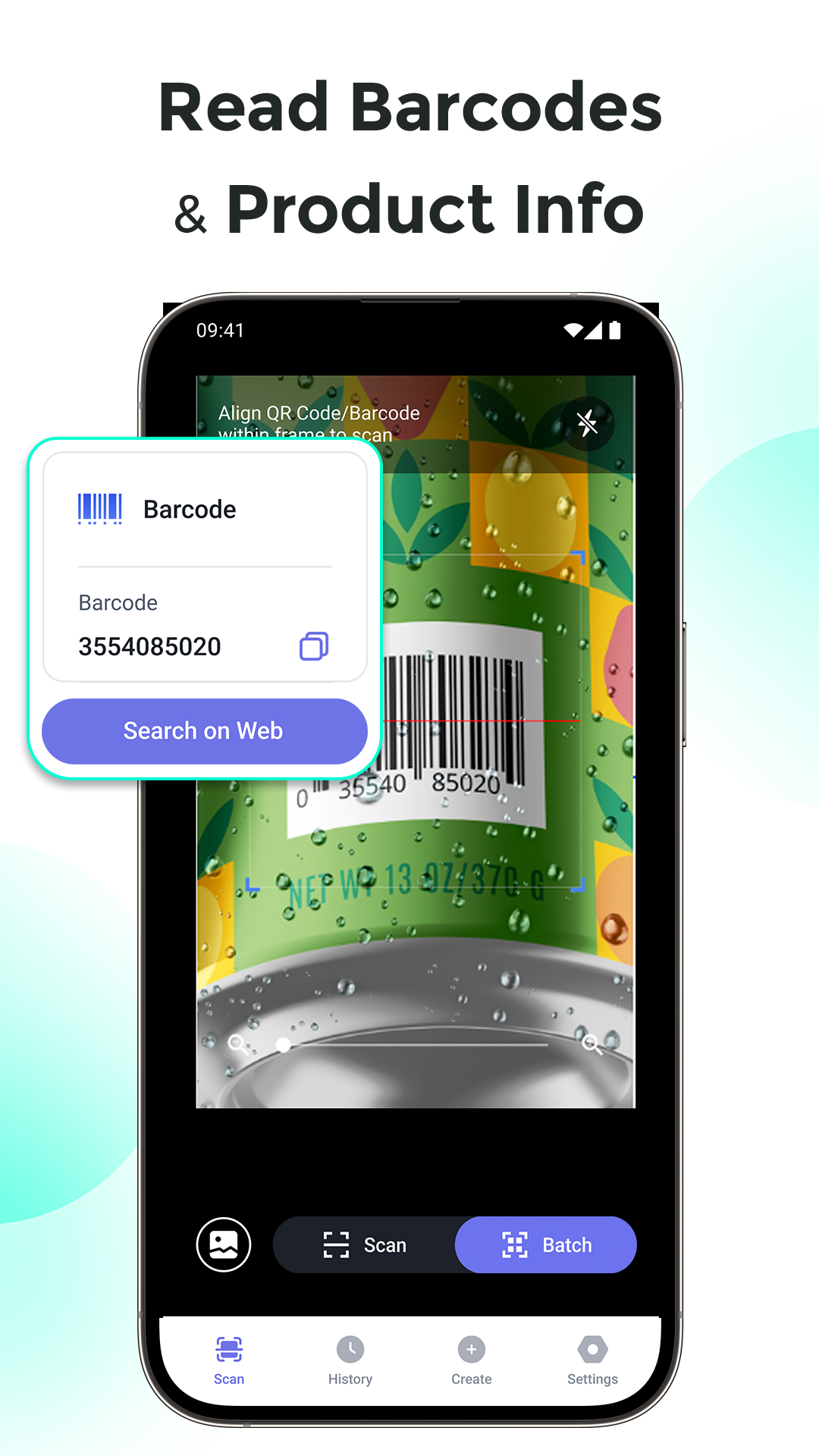 اسکرین شات 3 برنامه QR Scanner, Barcode Reader