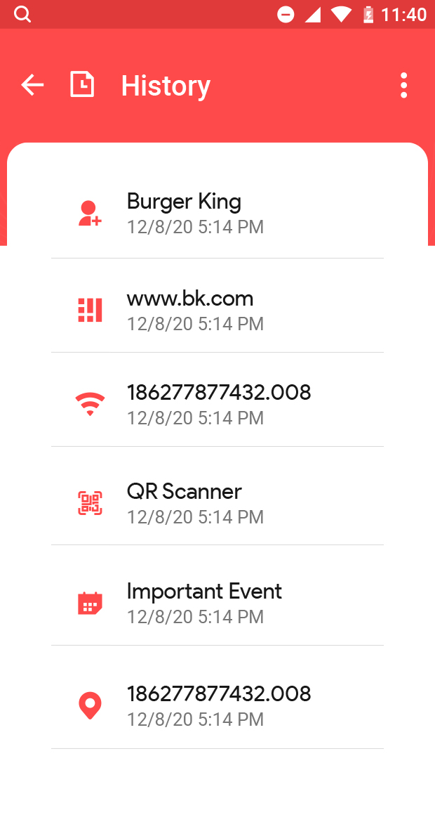 اسکرین شات 4 برنامه QR Code Lite & Barcode Scanner