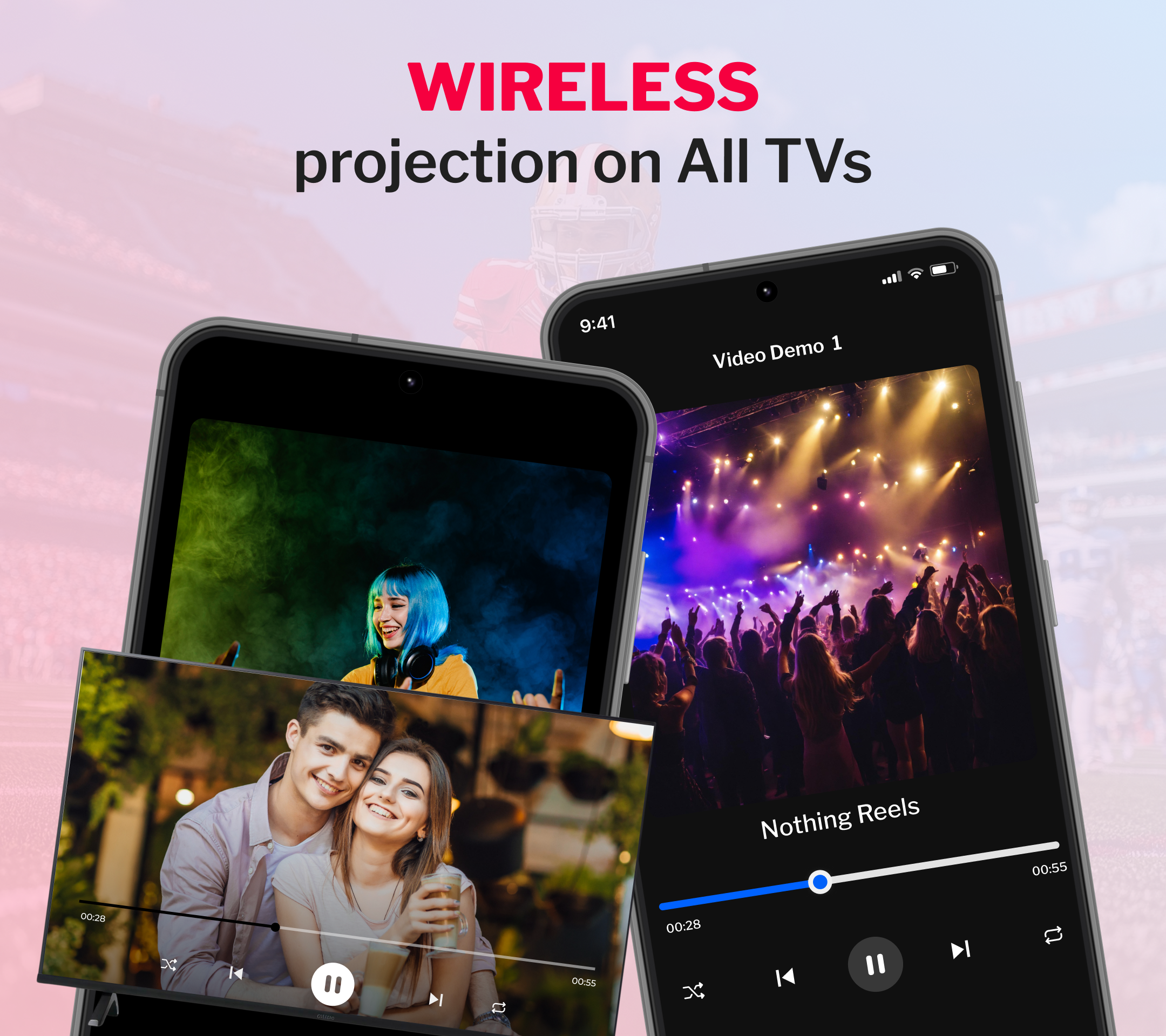 اسکرین شات 7 برنامه Projector: Cast Football on TV