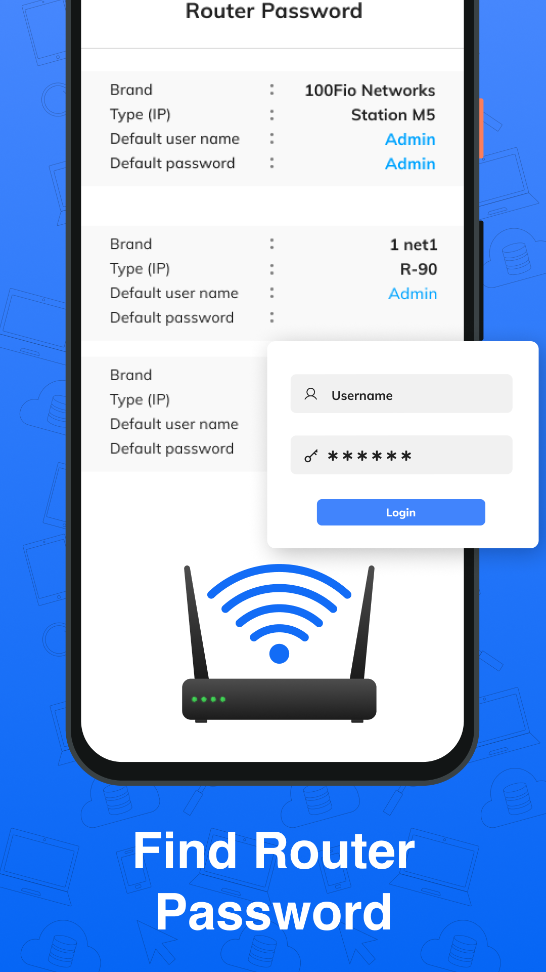 اسکرین شات 3 برنامه WiFi Router & Password Manager