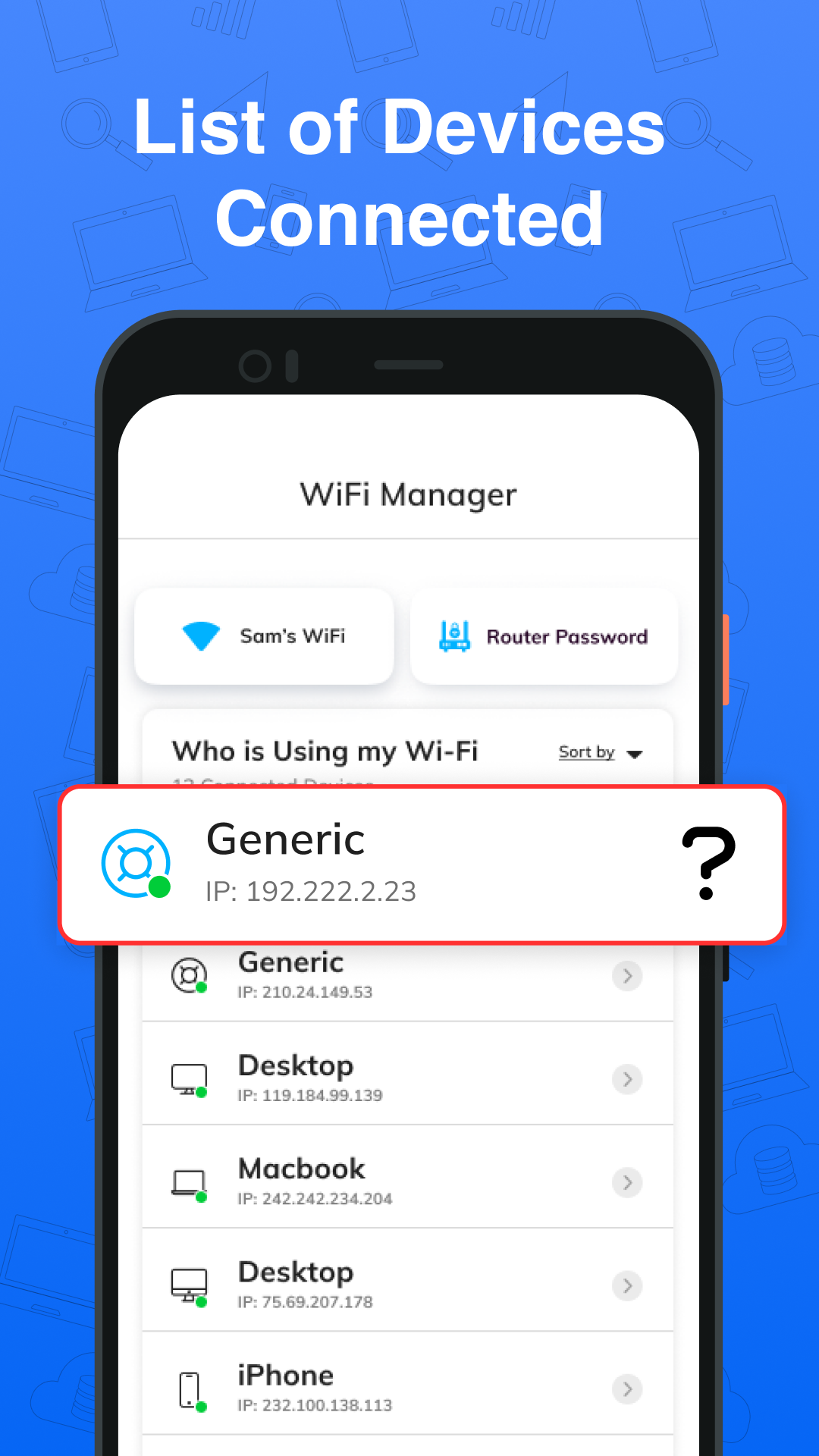 اسکرین شات 2 برنامه WiFi Router & Password Manager