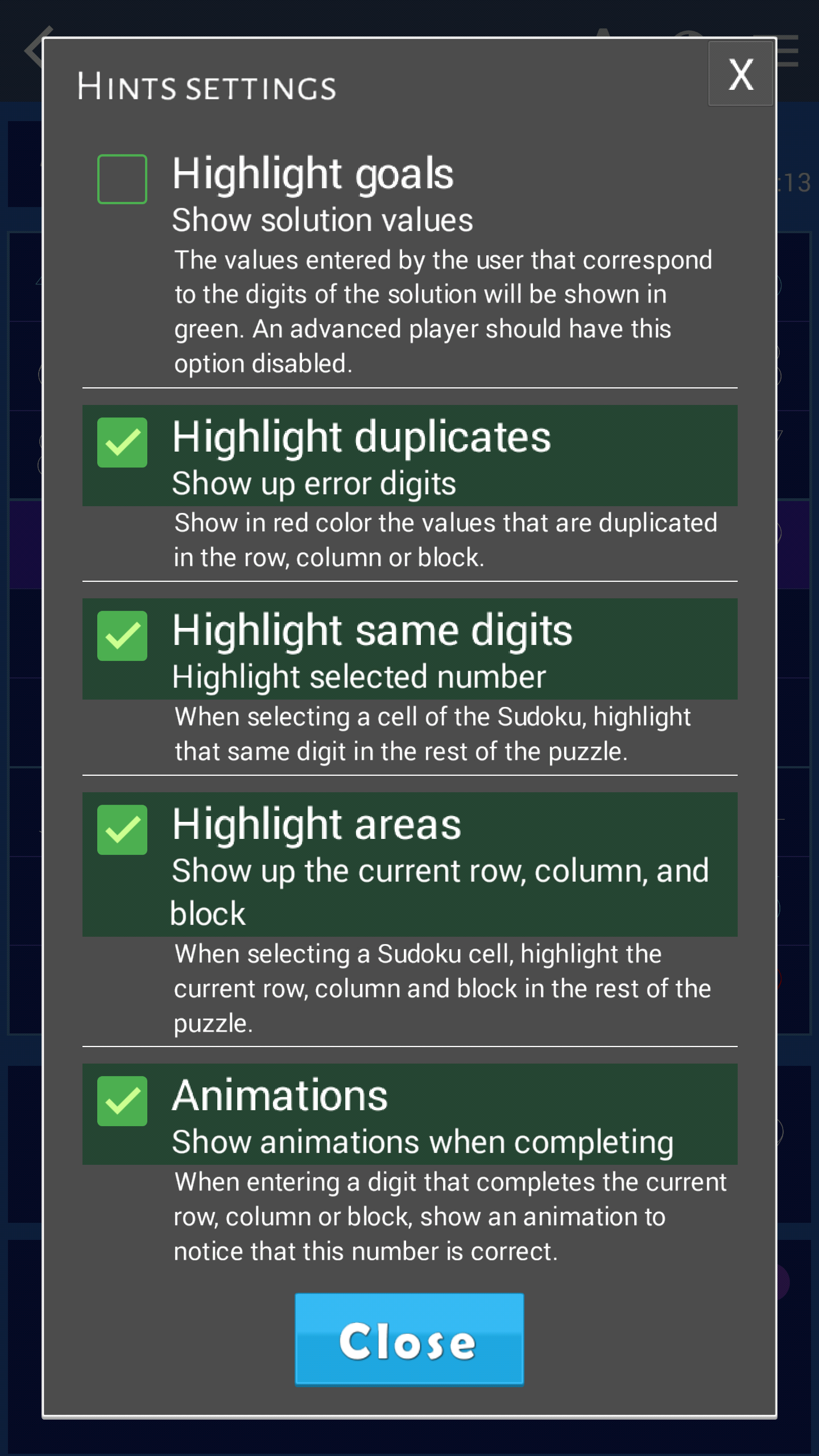 اسکرین شات 7 بازی Sudoku classic