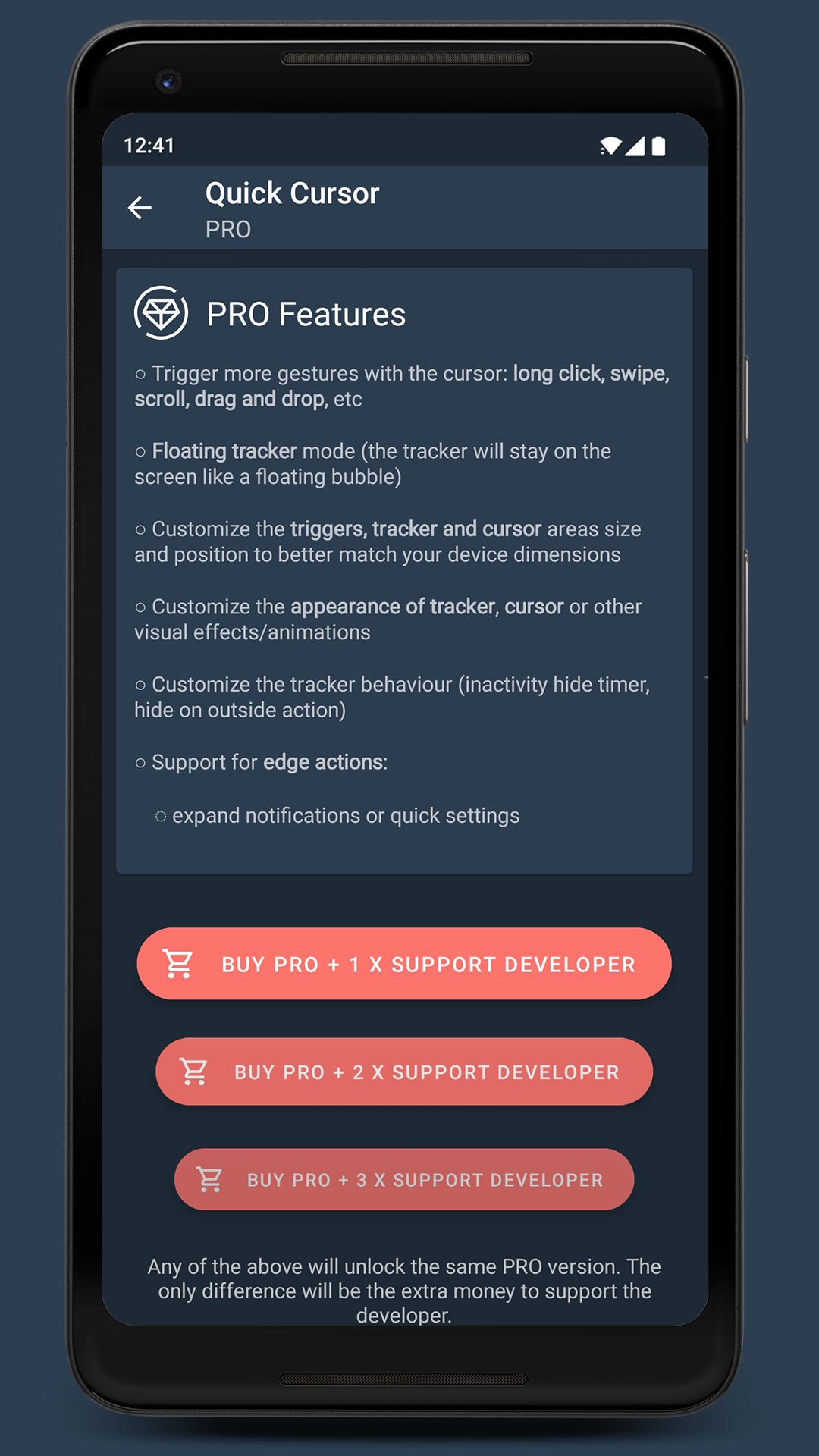 اسکرین شات 8 برنامه Quick Cursor: One-Hand Aid