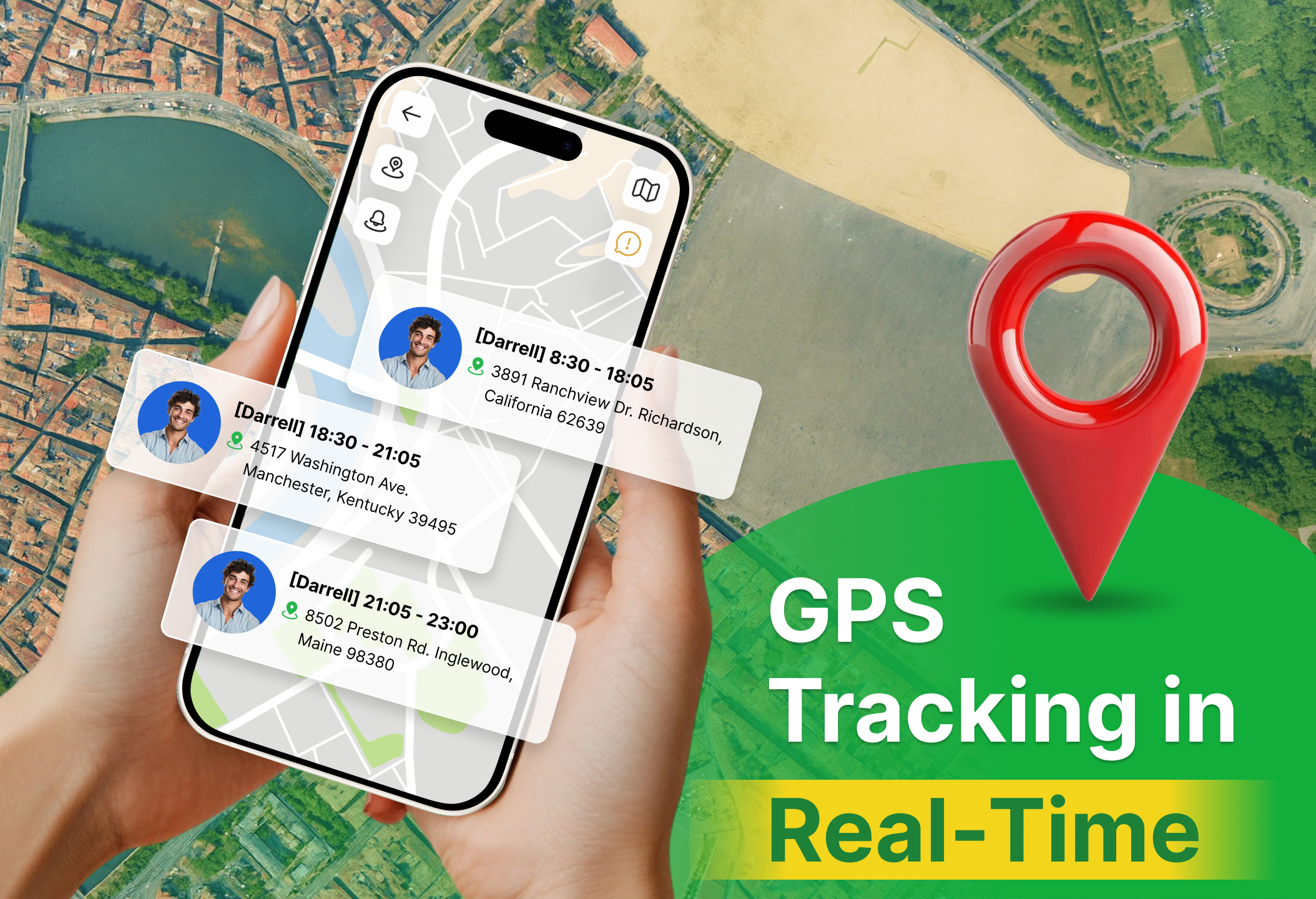 اسکرین شات 1 برنامه GPS Location & Phone Tracker