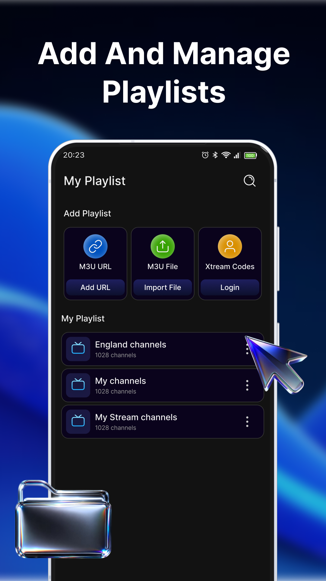 اسکرین شات 2 برنامه IPTV Player - Smart Xtream