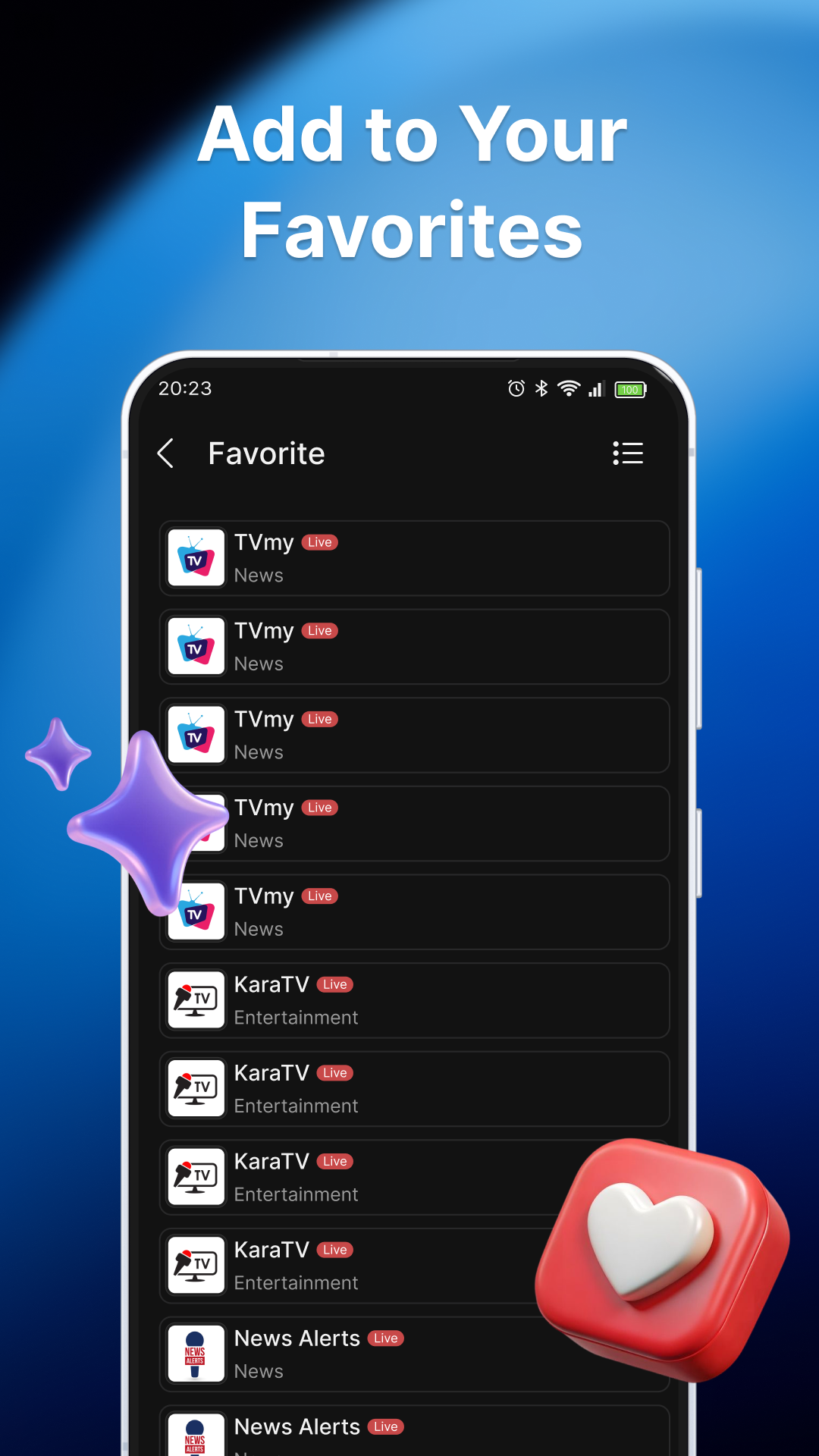 اسکرین شات 4 برنامه IPTV Player - Smart Xtream