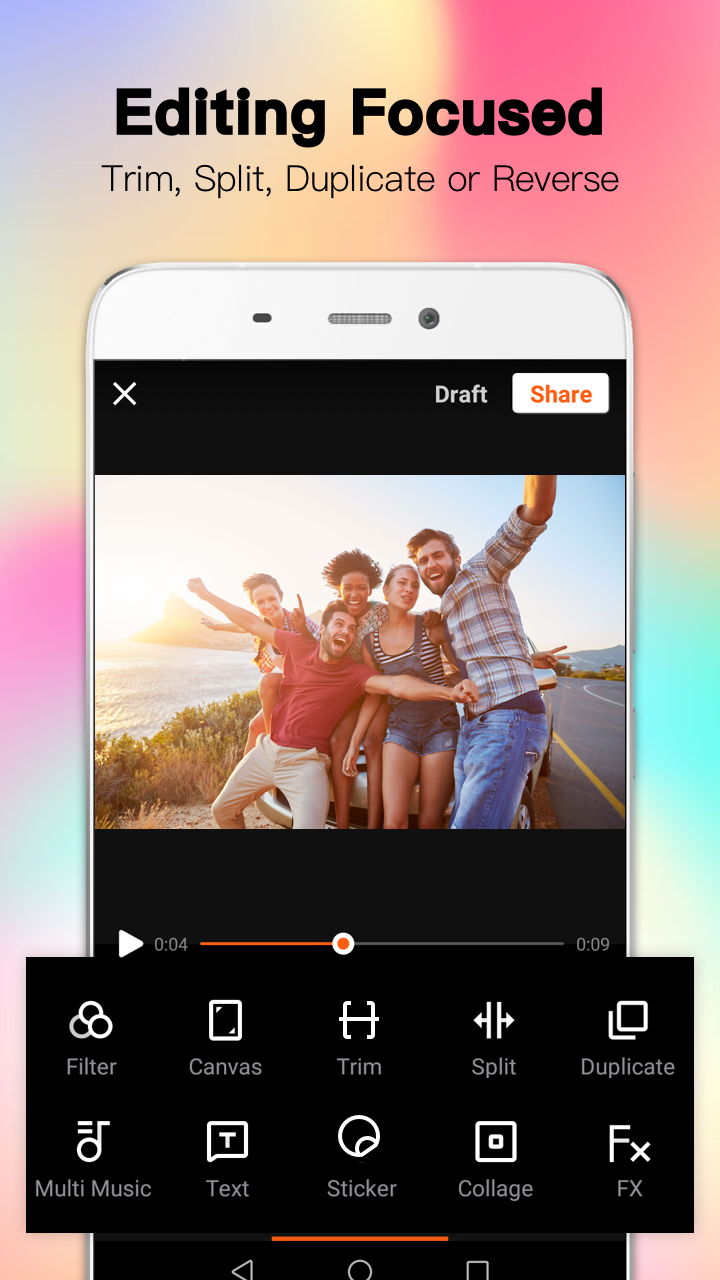 اسکرین شات 3 برنامه VivaVideo Lite:Slideshow Maker